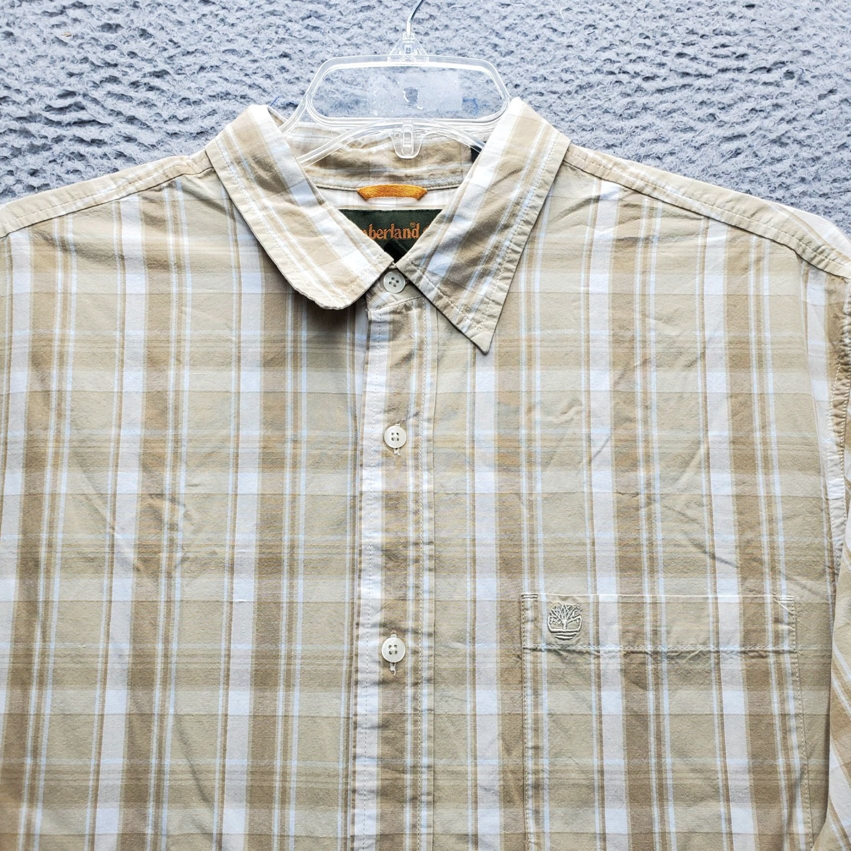 Timberland Timberland Mens Shirt XL Multi Plaid Chest Pocket Long Sleeve Button-Up Size US XL / EU 56 / 4 - 7 Thumbnail