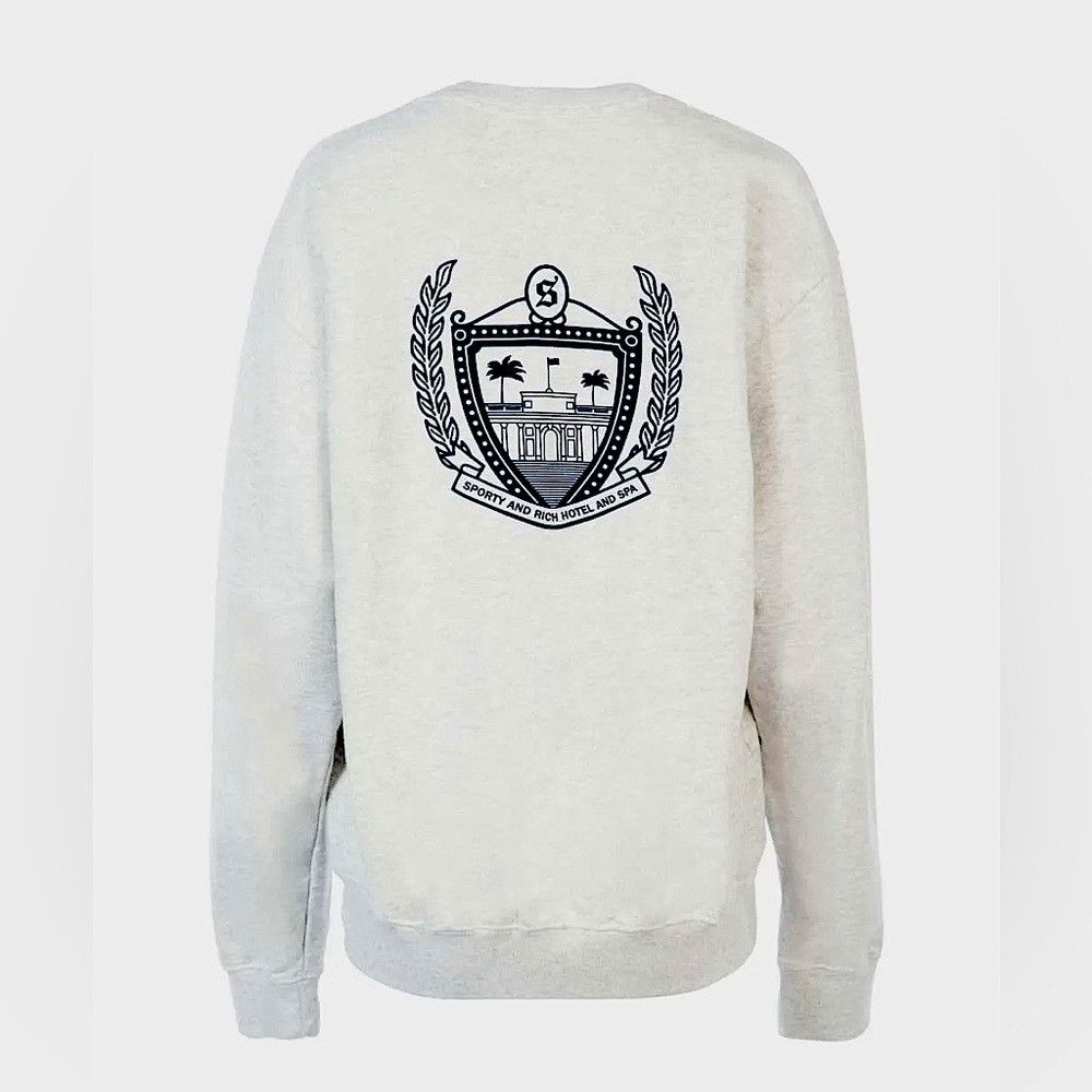 Sporty & Rich Sporty & Rich Melange grey cotton sweatshirt Size XS / US 0-2 / IT 36-38 - 3 Thumbnail