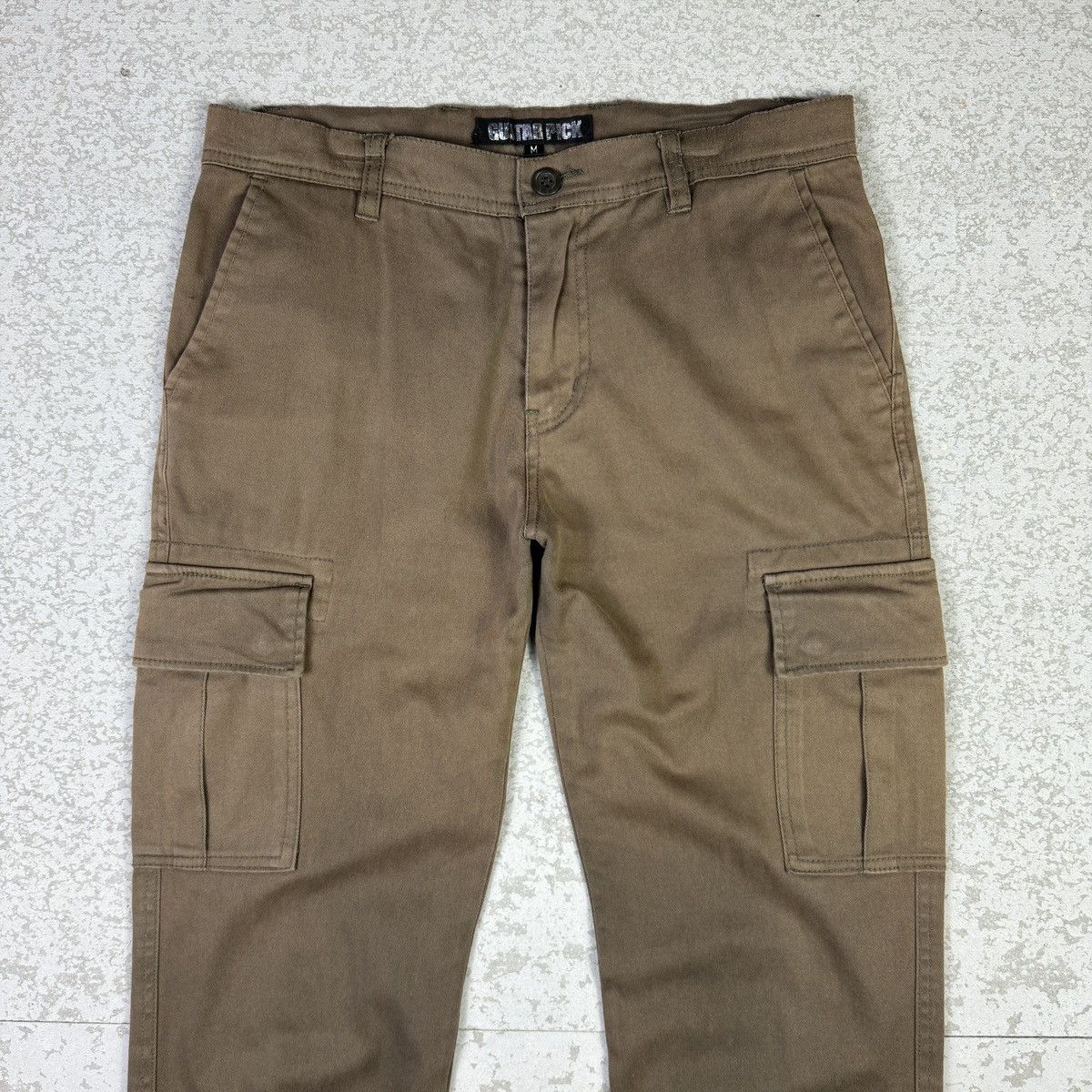 Japanese Brand Guitar Pick Slim Cargo Pant Vintage Style Size US 31 - 2 Thumbnail