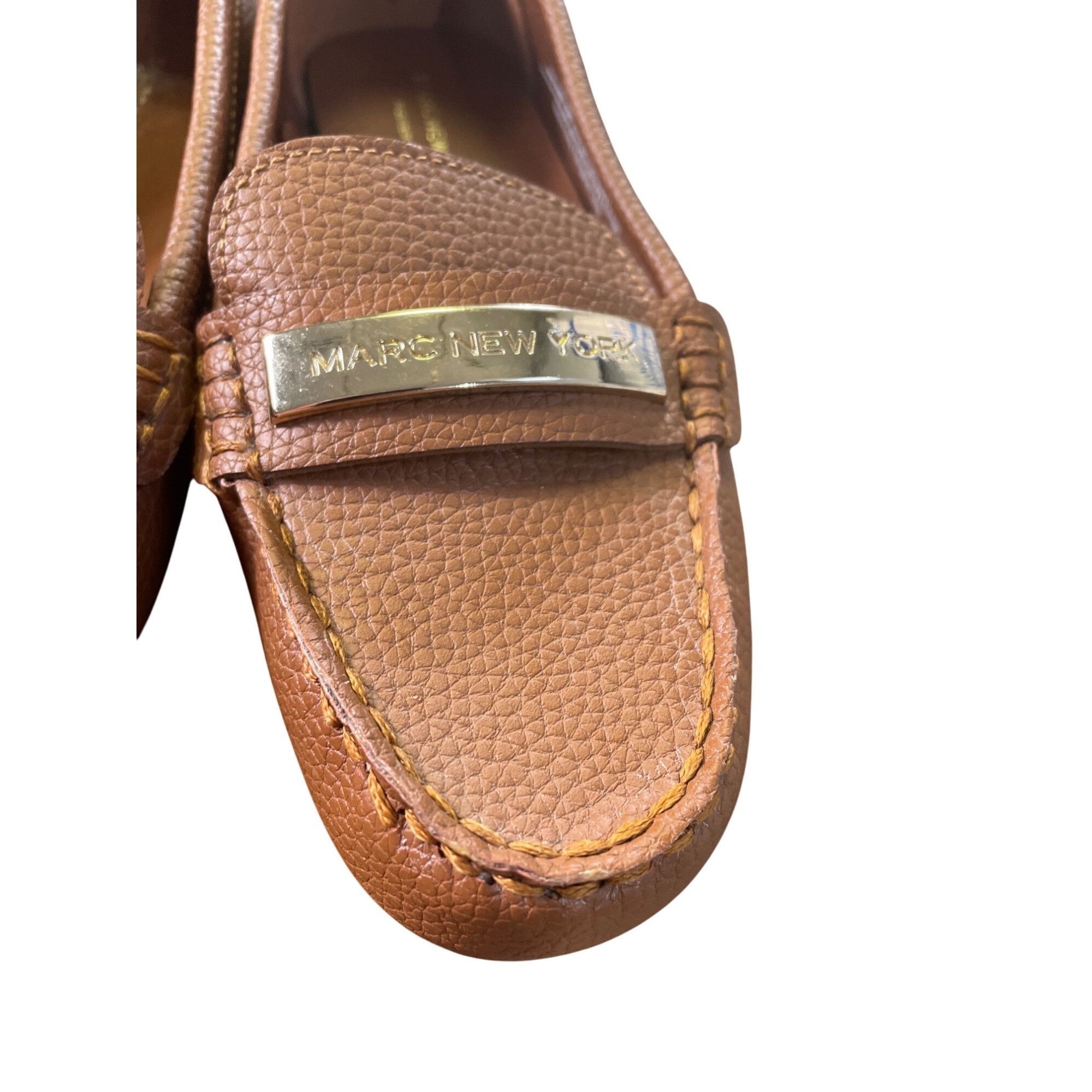 Designer Marc New York Womens Brown Slip-On Loafers Flats Size 5.5M S Size US 5.5 / IT 35.5 - 7 Thumbnail