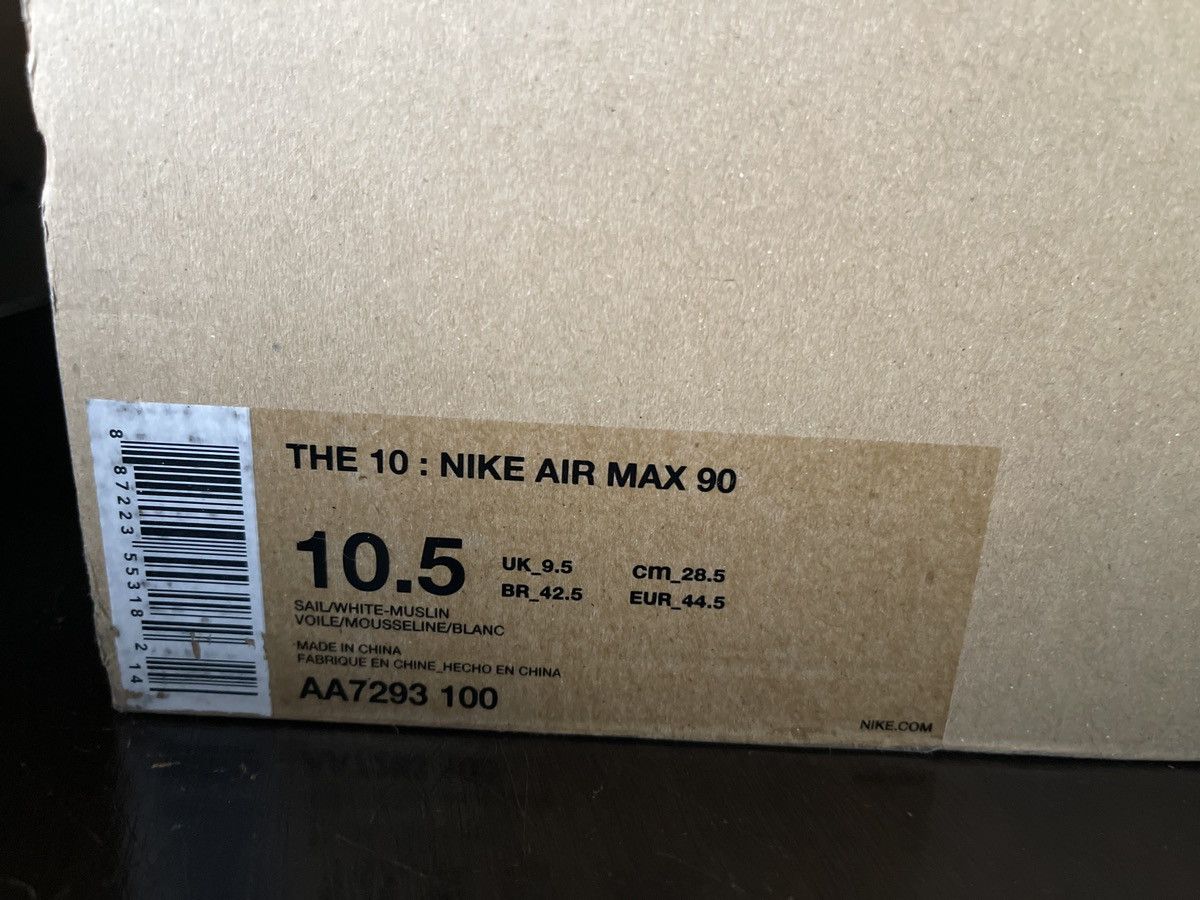Nike × Off-White The 10 Nike Air Max 90 Off White Size US 10.5 / EU 43-44 - 16 Thumbnail