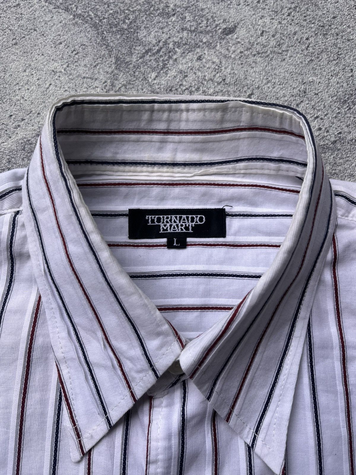Tornado Mart Tornado Mart Stripe Pocket Shirt Size US L / EU 52-54 / 3 - 4 Thumbnail