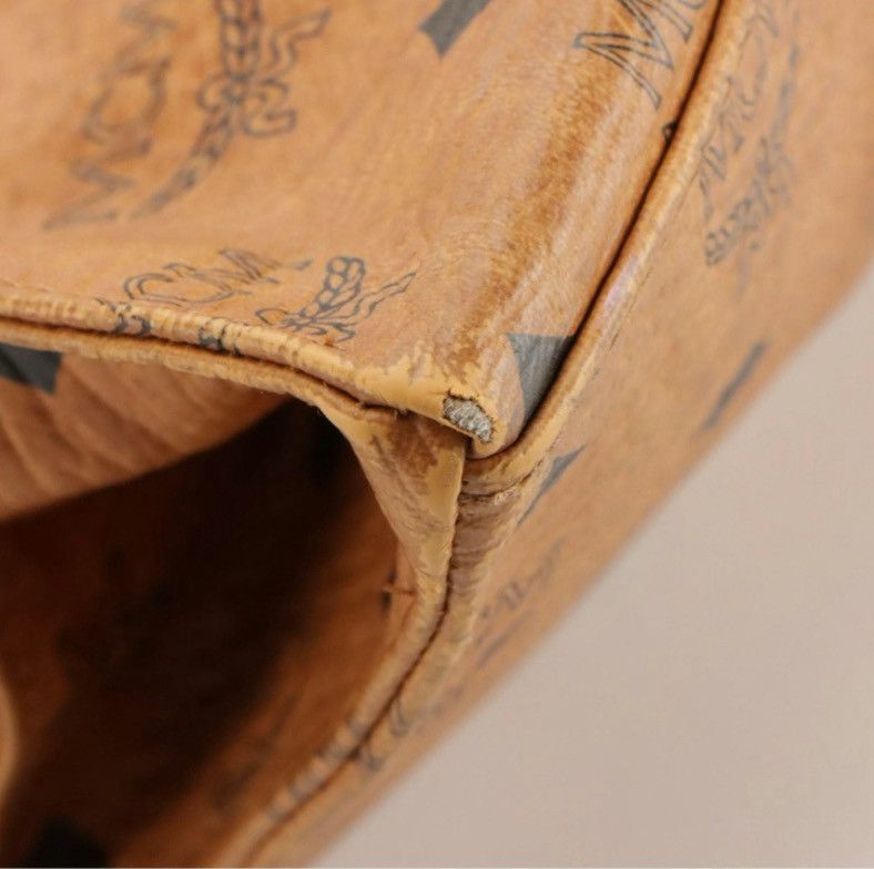 MCM MCM Shoulder Tote in Cognac Visetos Coated Canvas – Vintage Size ONE SIZE - 7 Thumbnail