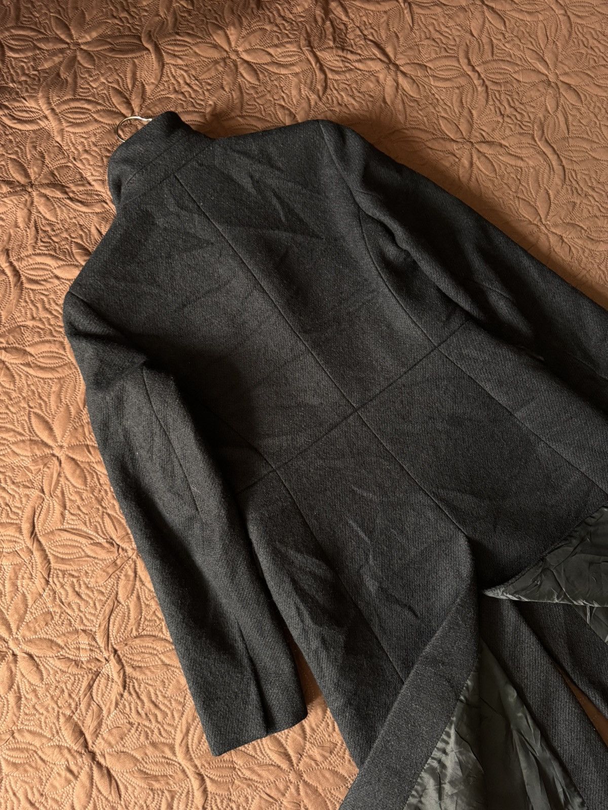 Prada PRADA Vintage Single-Breasted Black Wool Overcoat Size M / US 6-8 / IT 42-44 - 16 Thumbnail