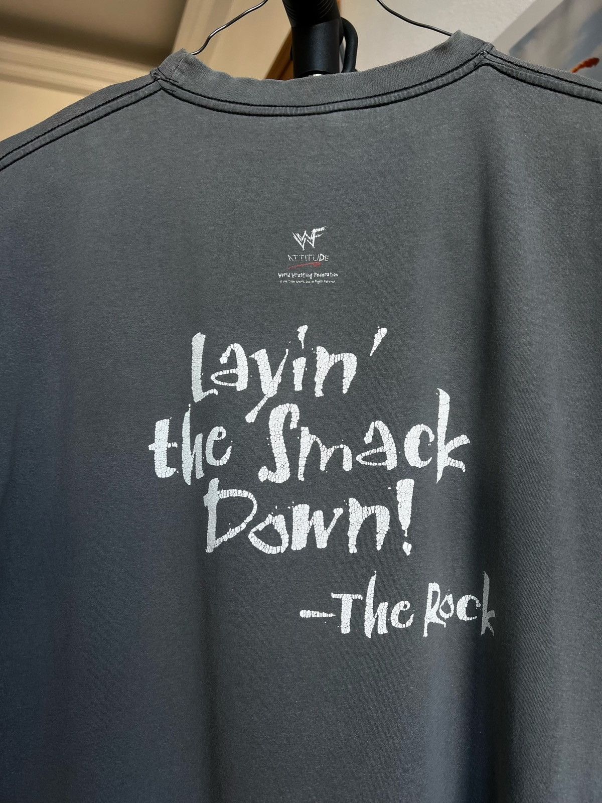 WWE Vintage 90s WWE The Rock Double Sided Shirt tee Size US L / EU 52-54 / 3 - 7 Thumbnail