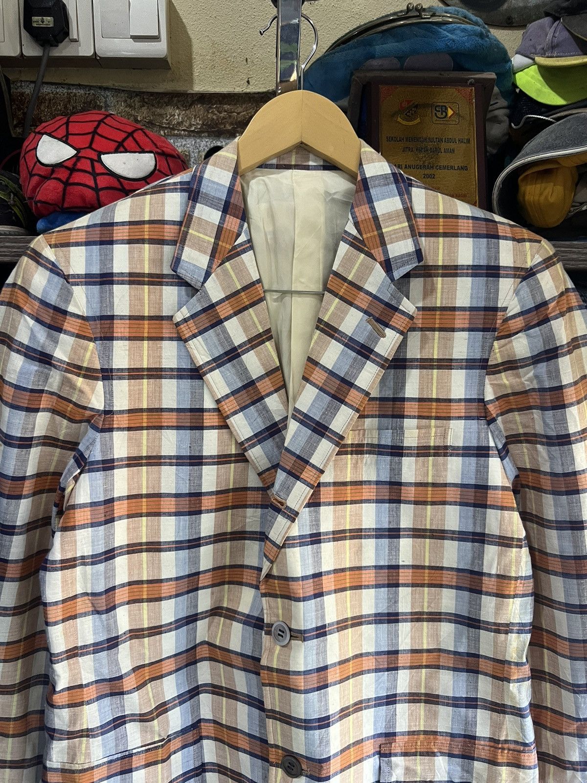 Van 🔥Vintage Van Checkered Blazer Size 40R - 2 Thumbnail
