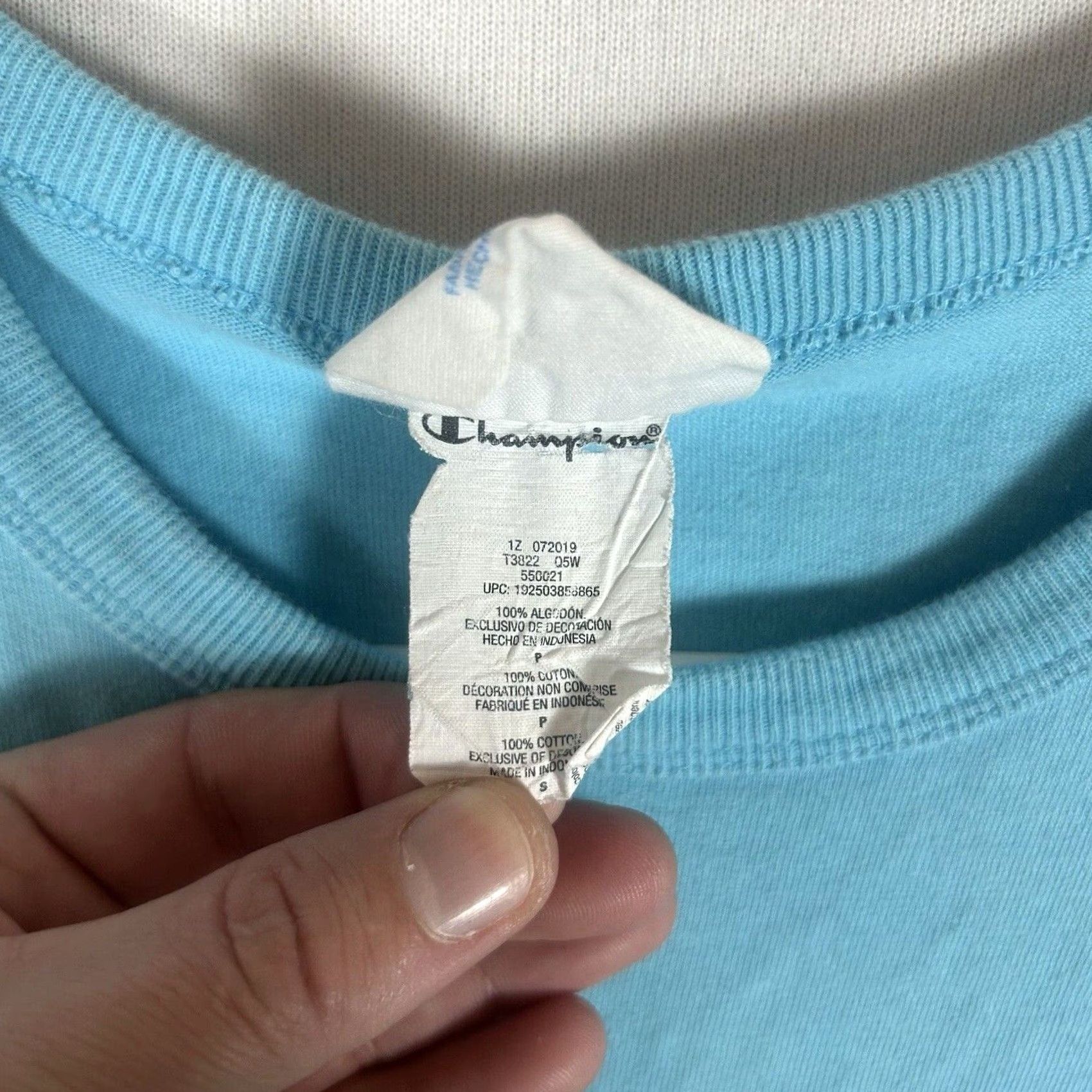 Champion VINTAGE Champion Sweatshirt Mens Small Crewneck Pullover 00s Y2K Big Logo Blue Size US S / EU 44-46 / 1 - 4 Thumbnail