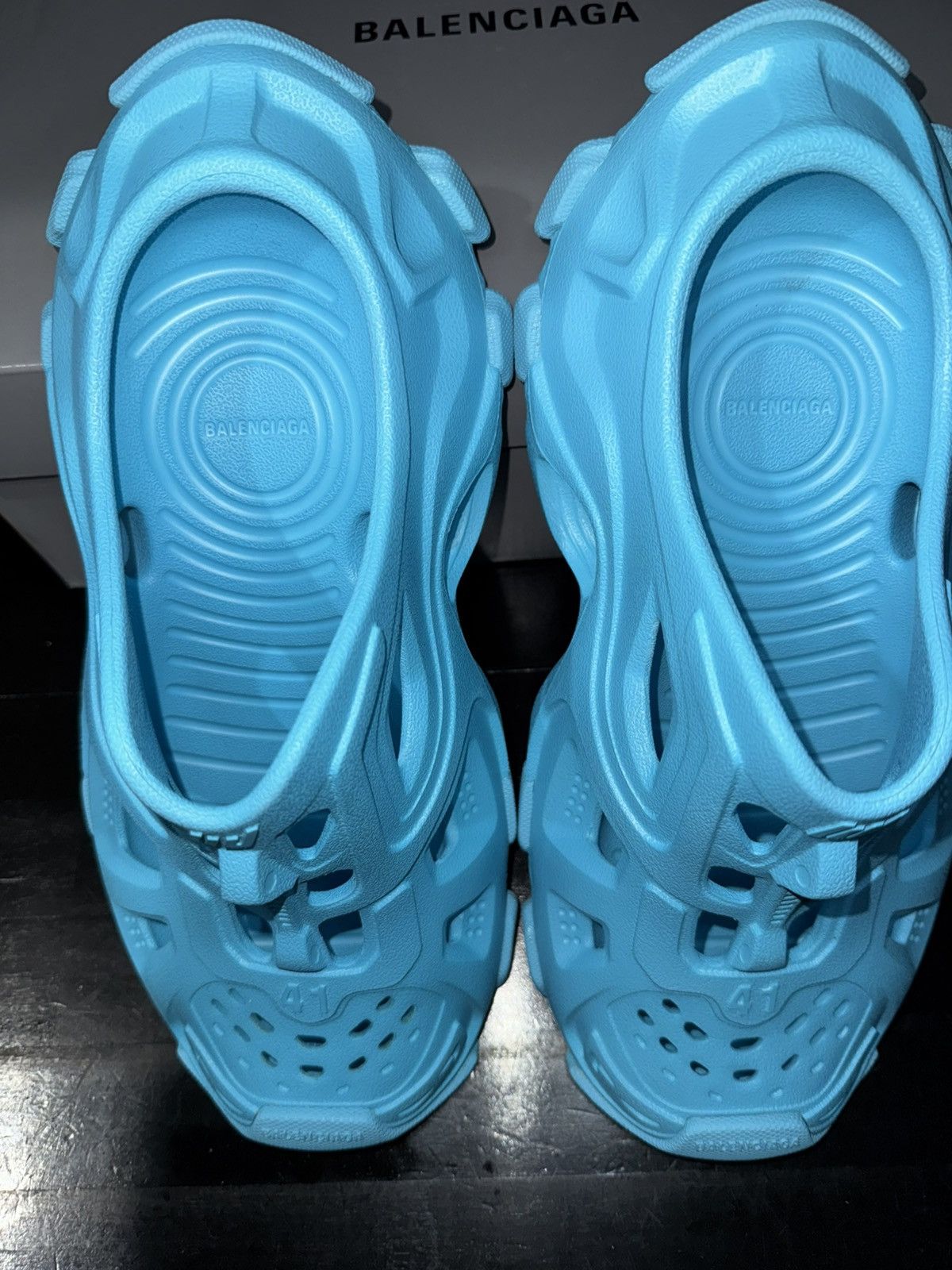 Balenciaga Balenciaga HD blue mule Size US 8.5 / EU 41-42 - 2 Thumbnail