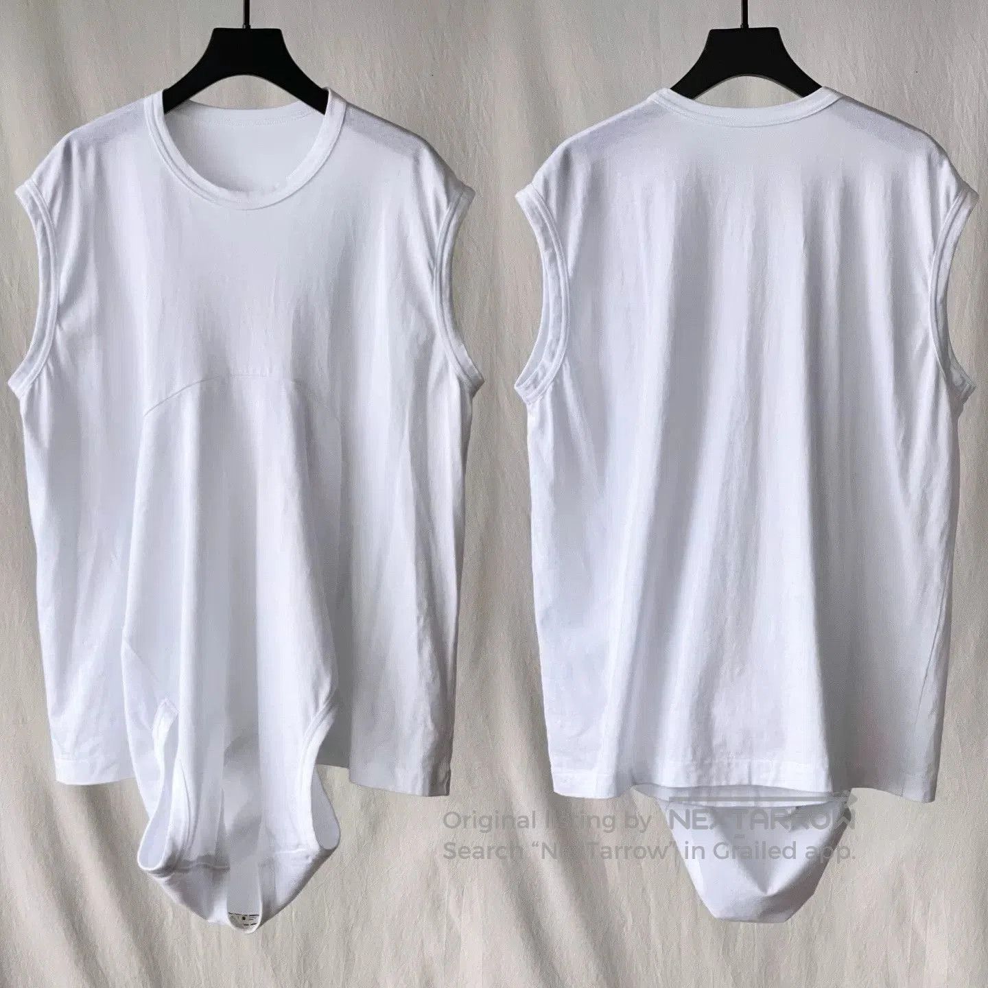 CDG by Comme des Garcons Unique Deconstructed White T-Shirt. Size S / US 4 / IT 40 - 4 Thumbnail