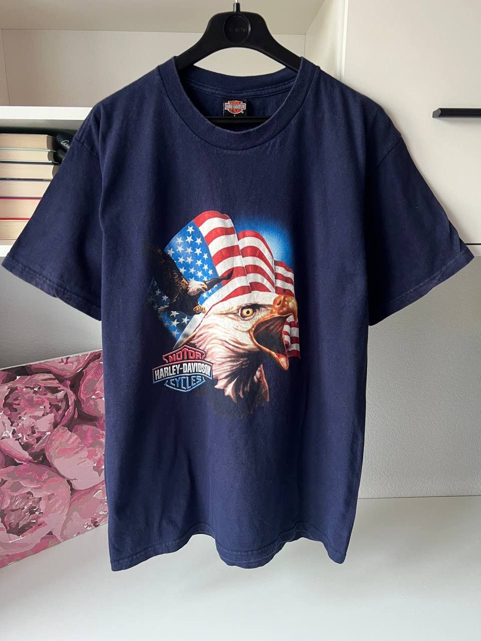 Harley Davidson × Vintage Vintage Harley Davidson Tee 2001 USA 3D Emblem Eagle RARE Size US L / EU 52-54 / 3 - 3 Thumbnail