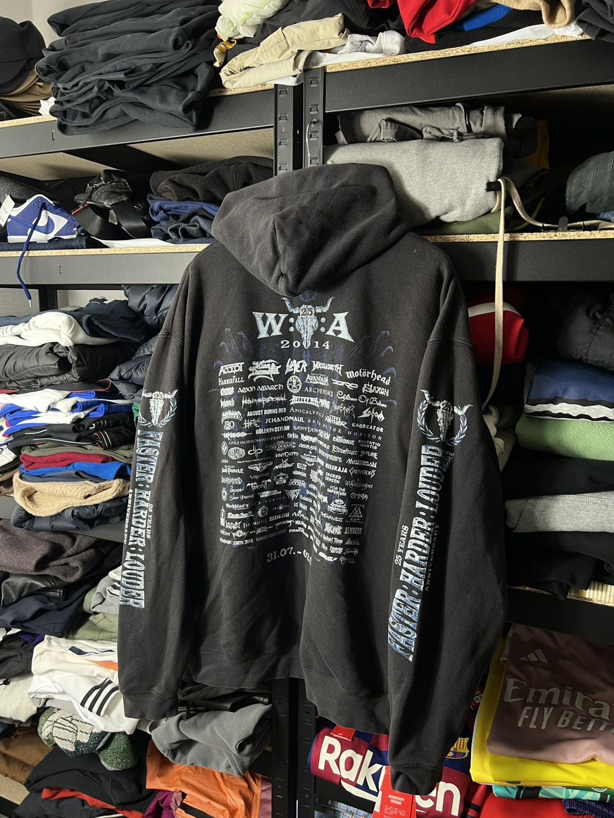 Band Tees Vintage Wacken Open Air 2014 25 Years Zip Hoodie Band Merch Size US L / EU 52-54 / 3 - 8 Thumbnail