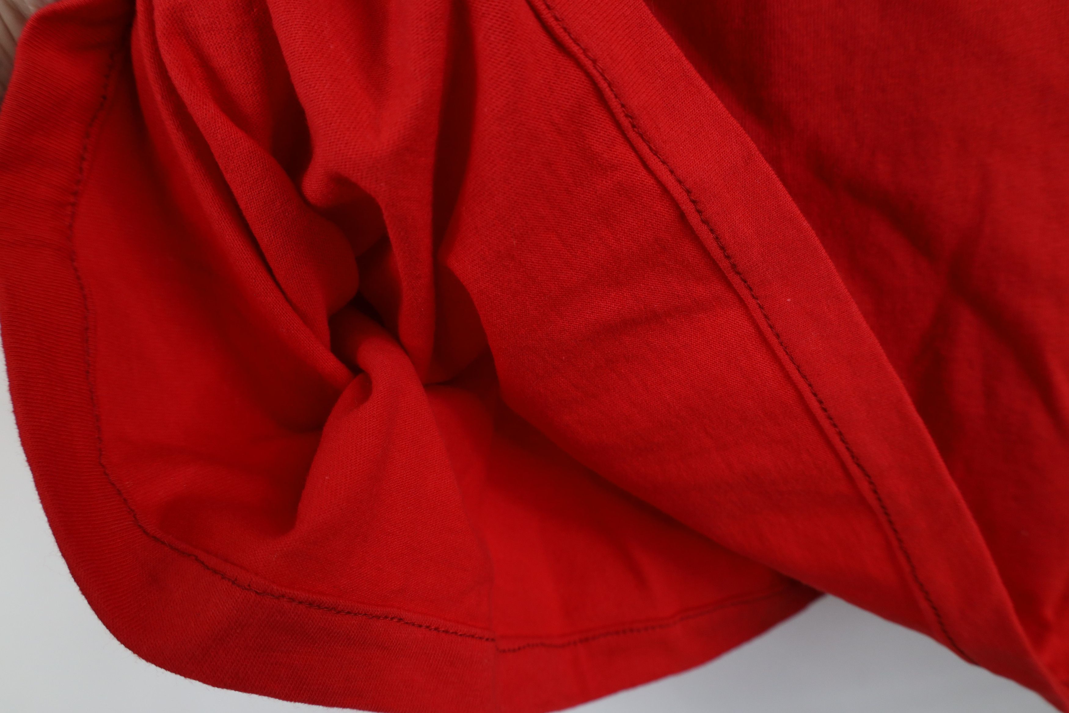 Coca Cola Vintage 90s Coca Cola Spell Cropped T-Shirt Red Cotton USA Size L / US 10 / IT 46 - 9 Thumbnail