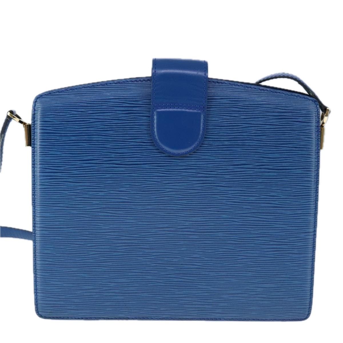 Louis Vuitton LOUIS VUITTON Epi Capuchin Shoulder Bag Blue M52345 Size ONE SIZE - 3 Thumbnail