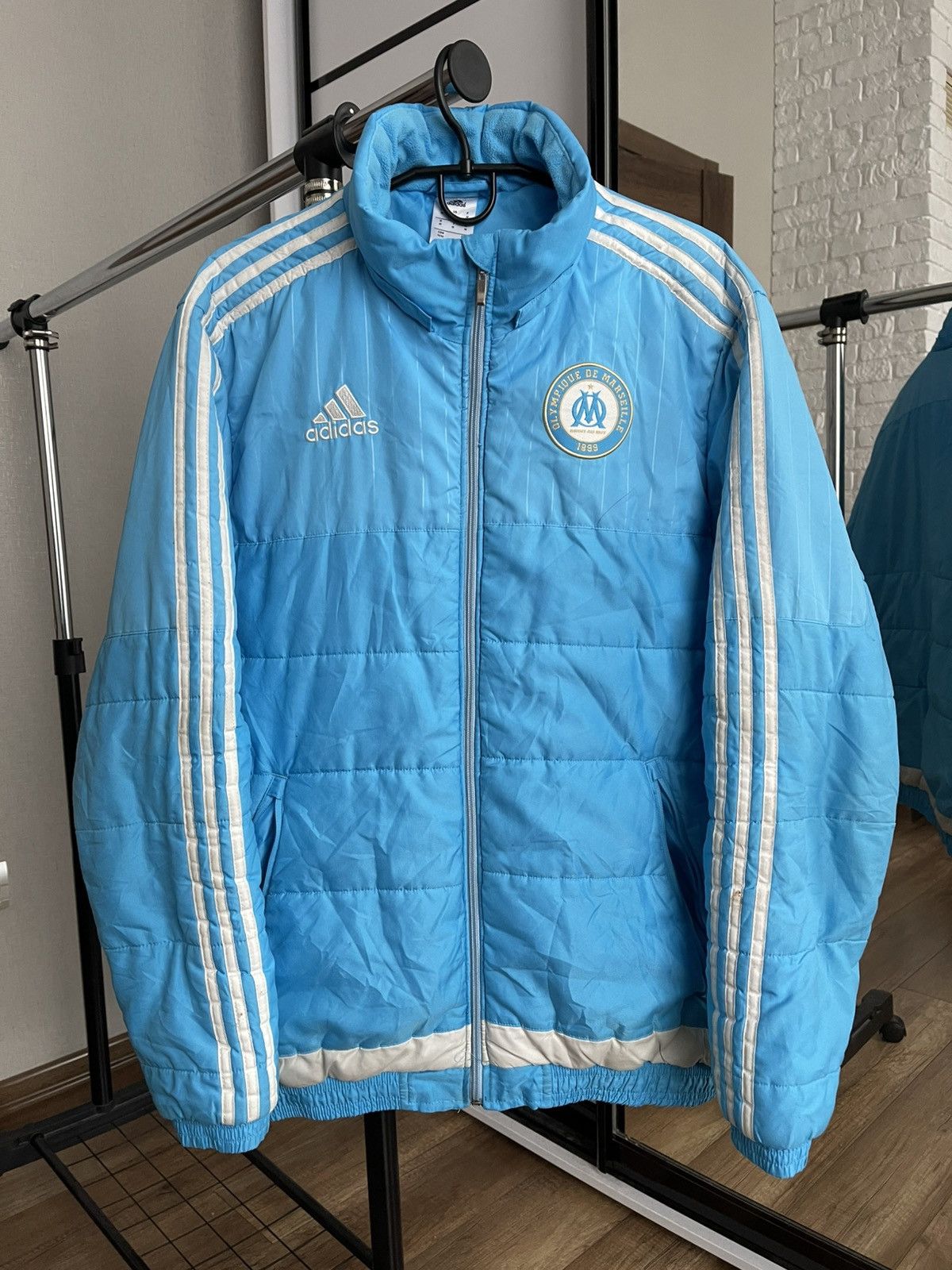 Adidas Adidas Olympique Marseille Vintage Zip Soccer Jacket Size US M / EU 48-50 / 2 - 1 Thumbnail