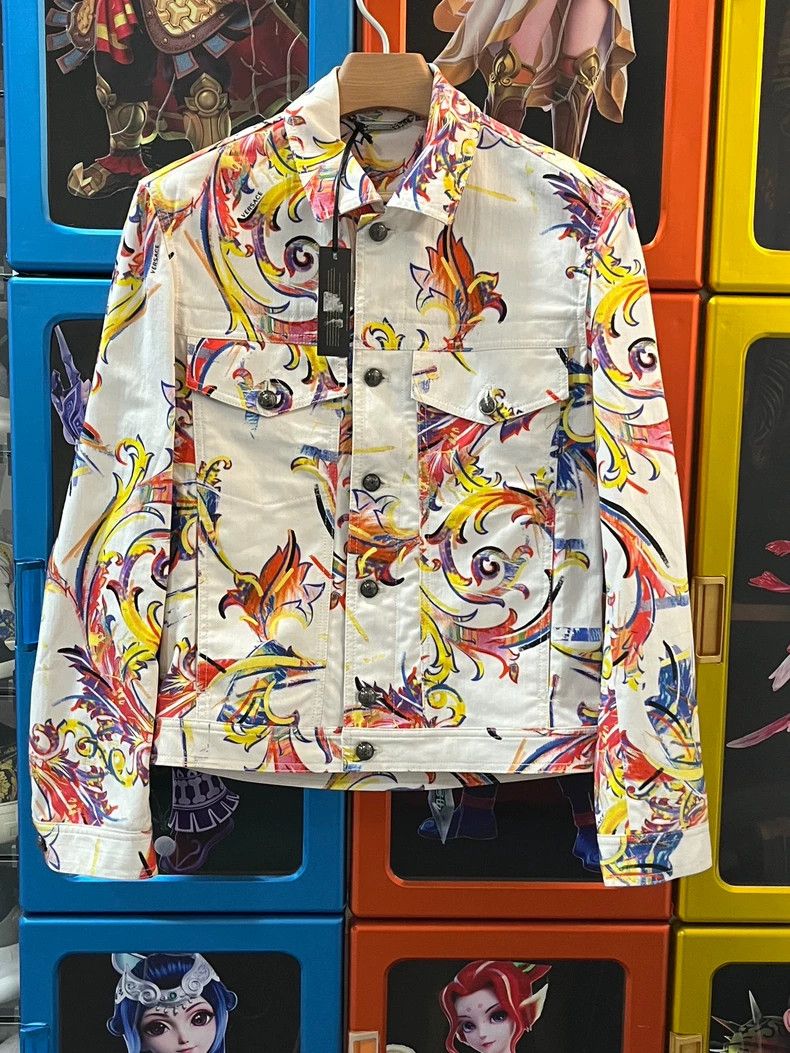 Versace Versace Graffiti limited edition denim jacket jacket Size US L / EU 52-54 / 3 - 1 Thumbnail