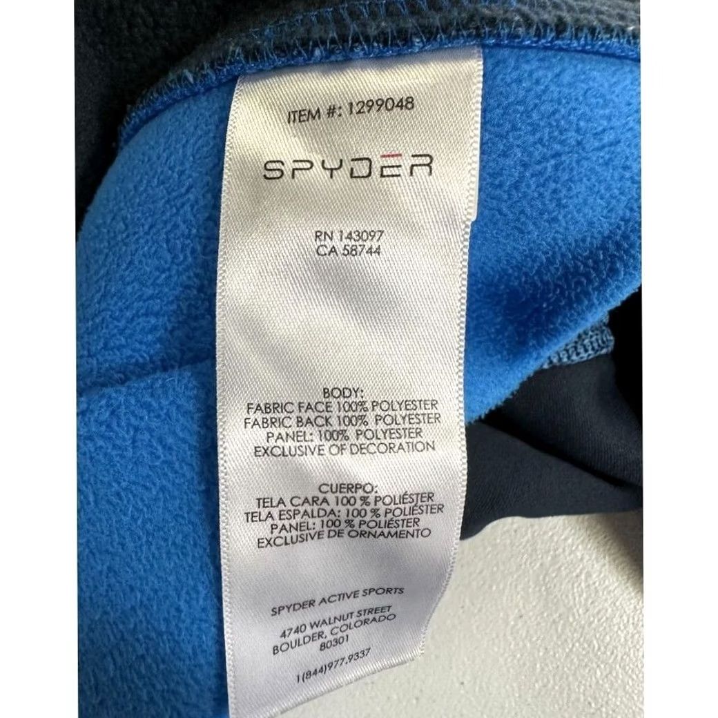Spyder Spyder Sweatshirt Mens Large Blue Colorblock Pullover 1/4 Zip Logo EUC Size US L / EU 52-54 / 3 - 6 Thumbnail