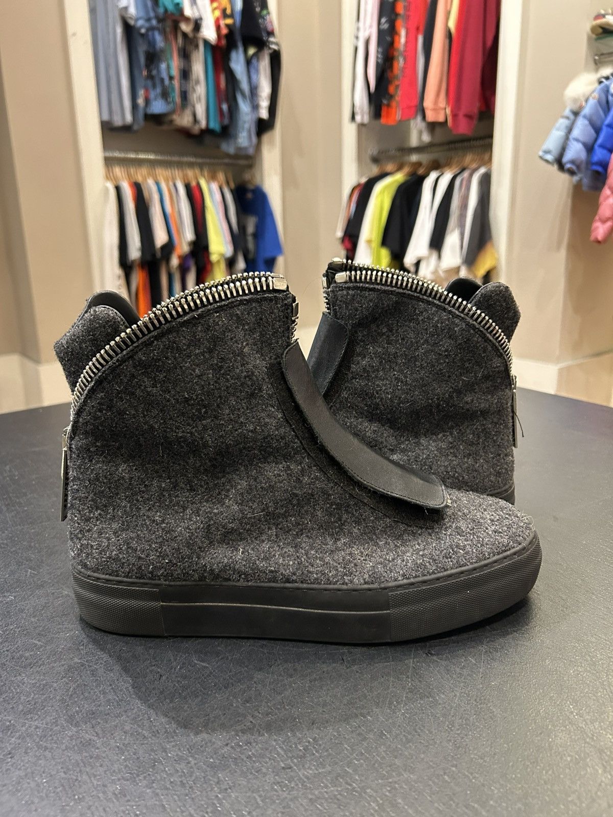 Armani Armani Wool Zip Up Sneaker Size US 8 / EU 41 - 2 Thumbnail