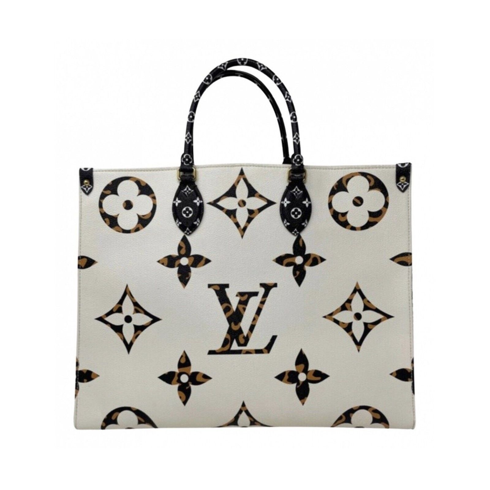 Louis Vuitton LOUIS VUITTON ONTHEGO GIANT JUNGLE MONOGRAM IVORY CARAMEL Size ONE SIZE - 13 Thumbnail