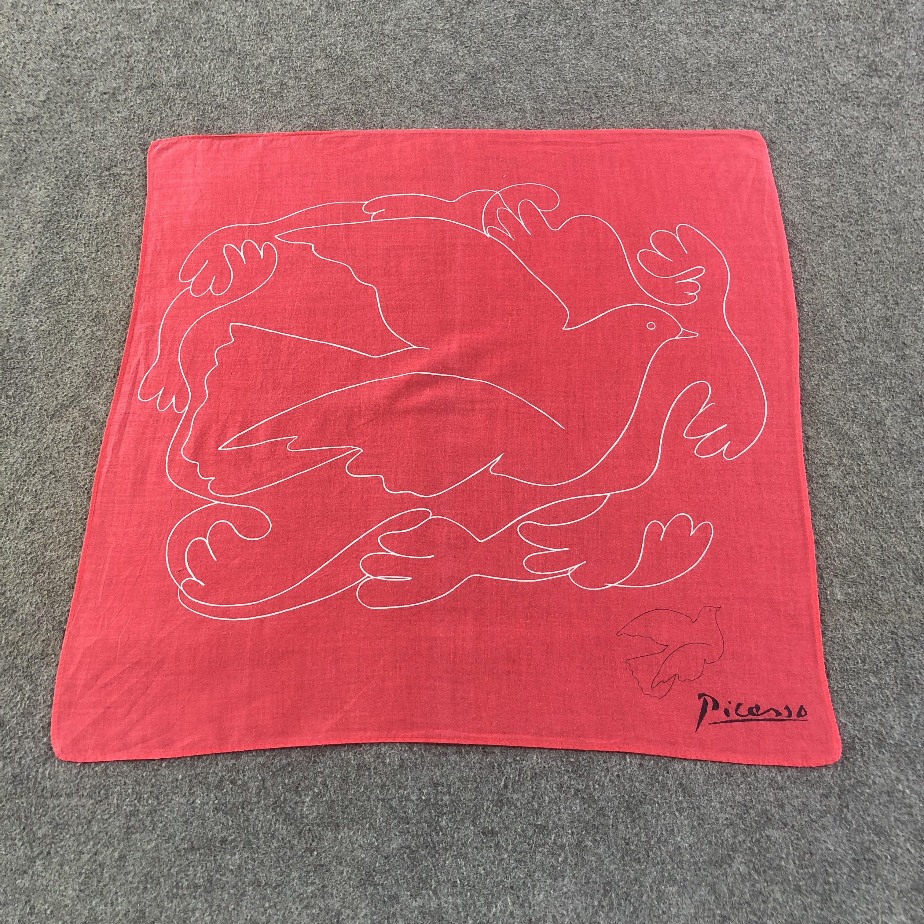 Other Picasso Dove Handkerchief Neckerchief Bandana H1449 Size ONE SIZE - 1 Thumbnail