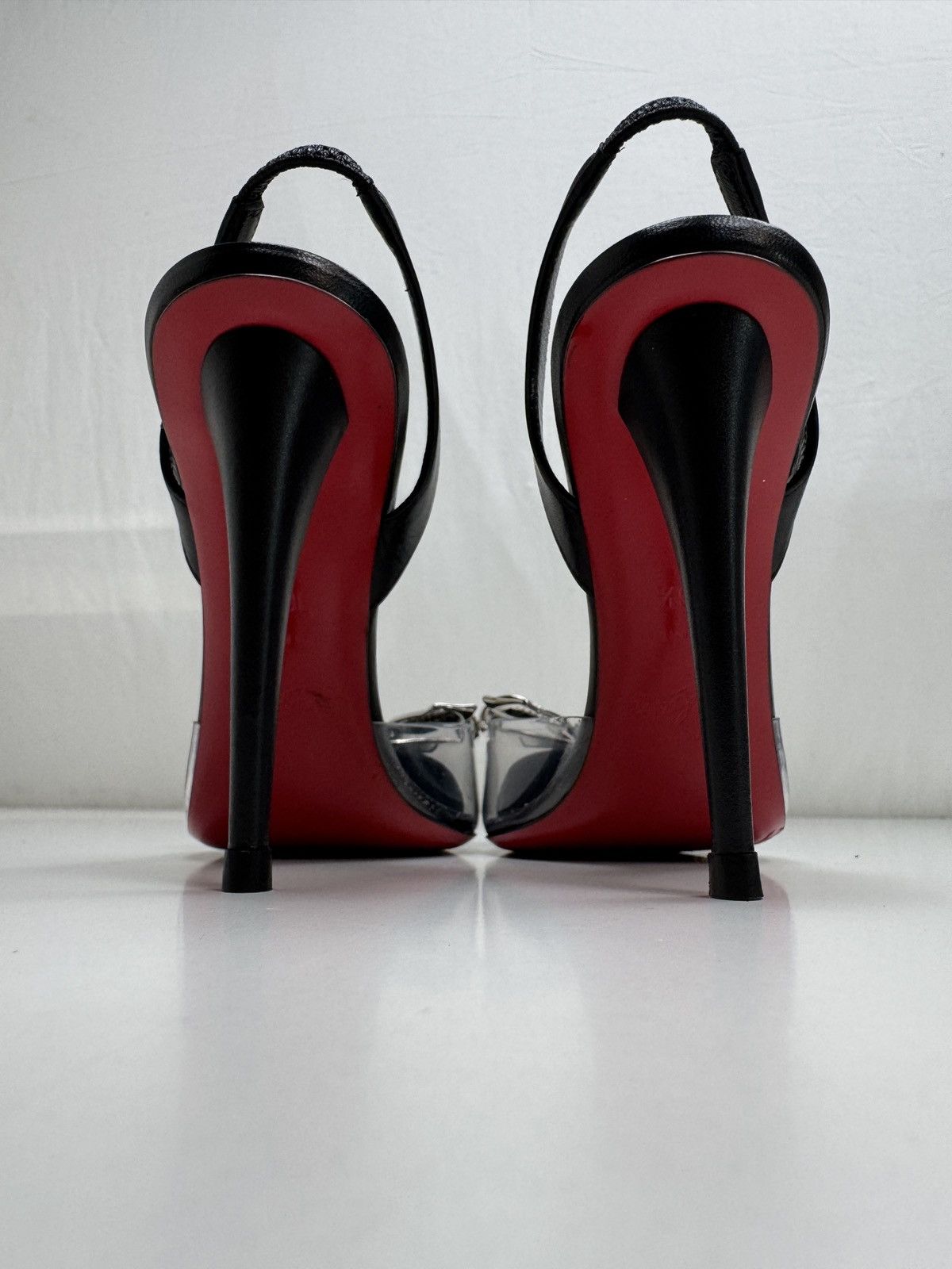Christian Louboutin Christian Louboutin Astrinodo Sling PVC 100 Heels Size US 5.5 / IT 35.5 - 8 Thumbnail