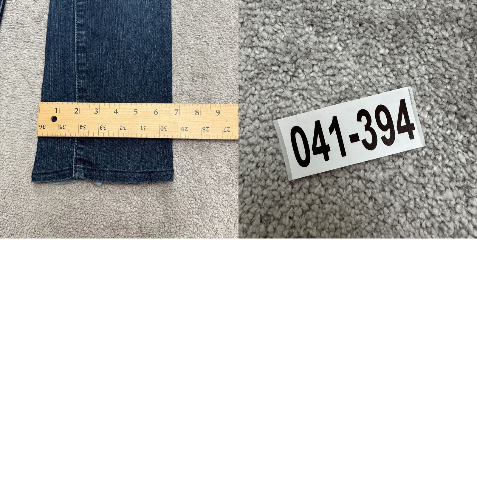 7 For All Mankind 7 For All Mankind Jeans Distressed Straight Leg Denim Dark Wash Womens 29 Blue 5-Pocket Regular Stretch Casual Size 29" - 11 Thumbnail