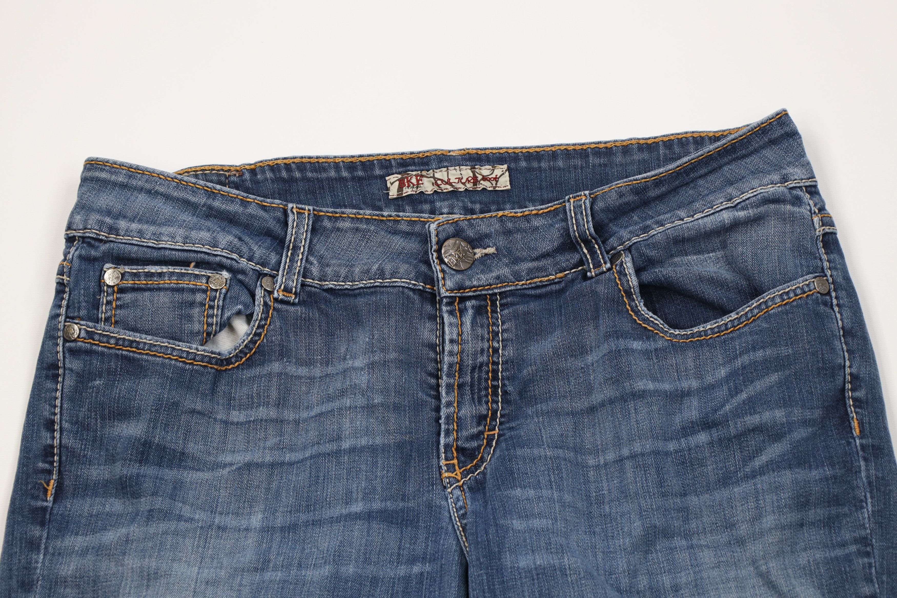 Vintage Vintage Y2K Buckle BKE Faded Thick Stitch Culture Boot Jeans Size 32" / US 10 / IT 46 - 2 Thumbnail