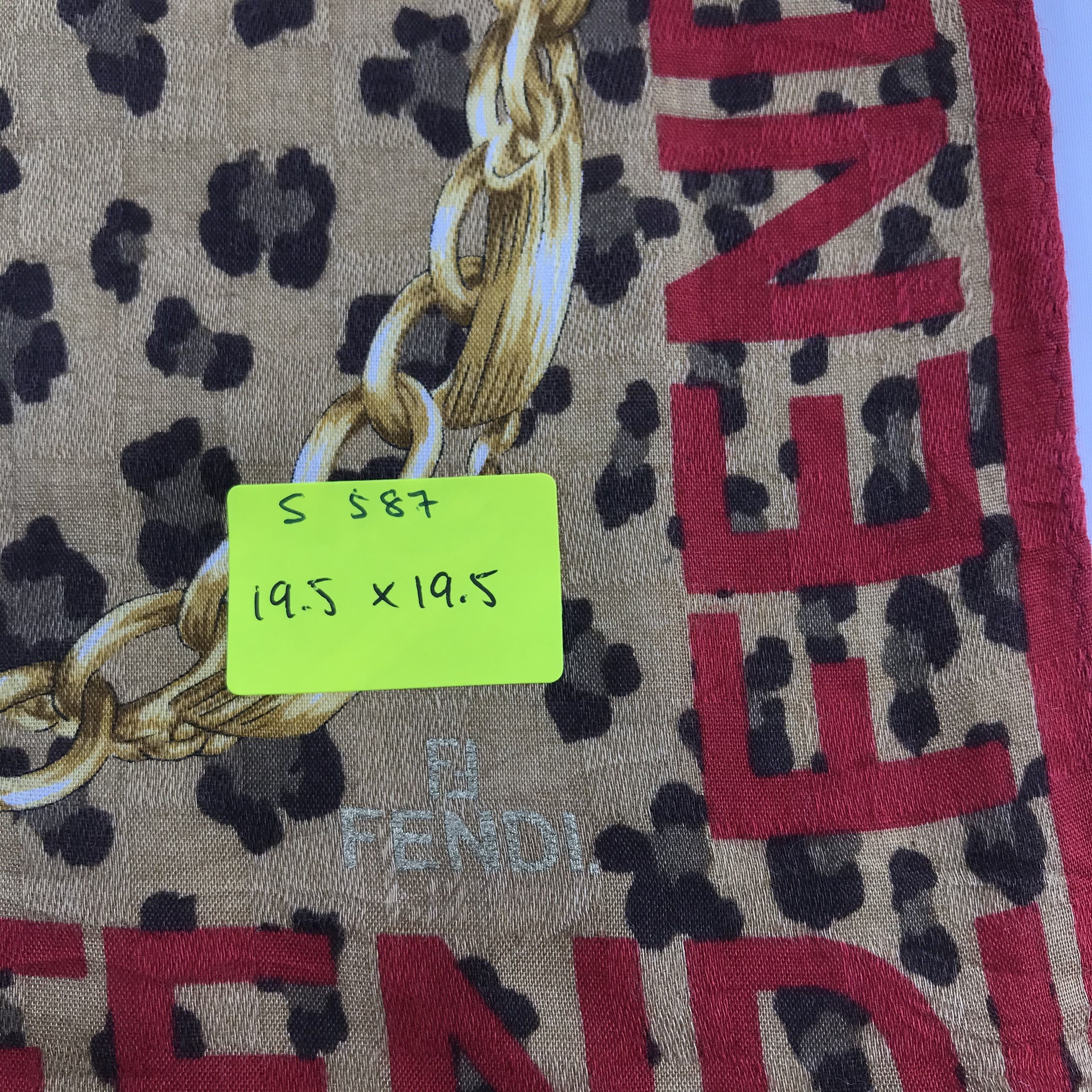 Vintage Vintage Fendi Bandana / Handkerchief / Neckerchief - S587 Size ONE SIZE - 5 Thumbnail