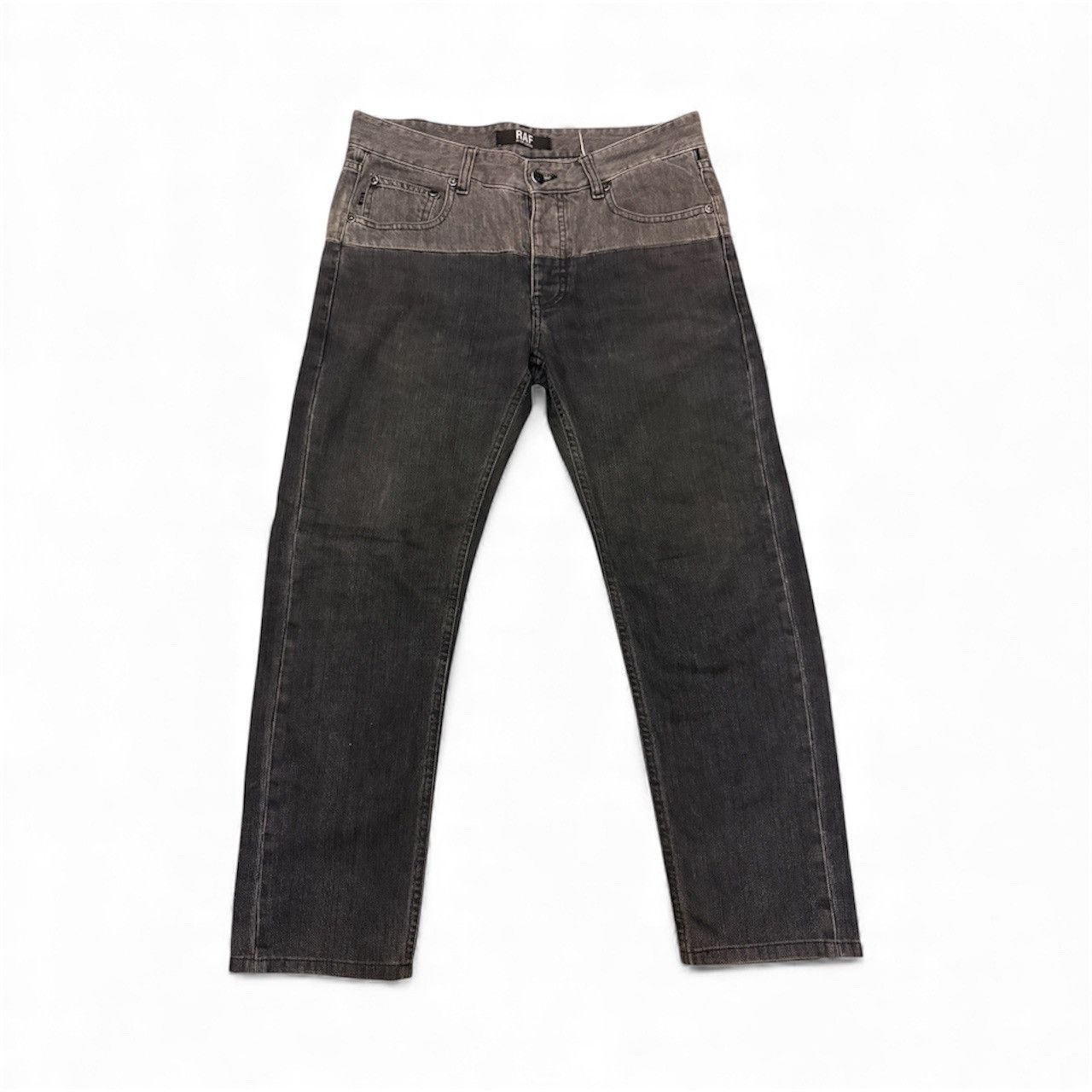 Raf by Raf Simons RAF Simons two tone stitched denim Size US 30 / EU 46 - 1 Thumbnail