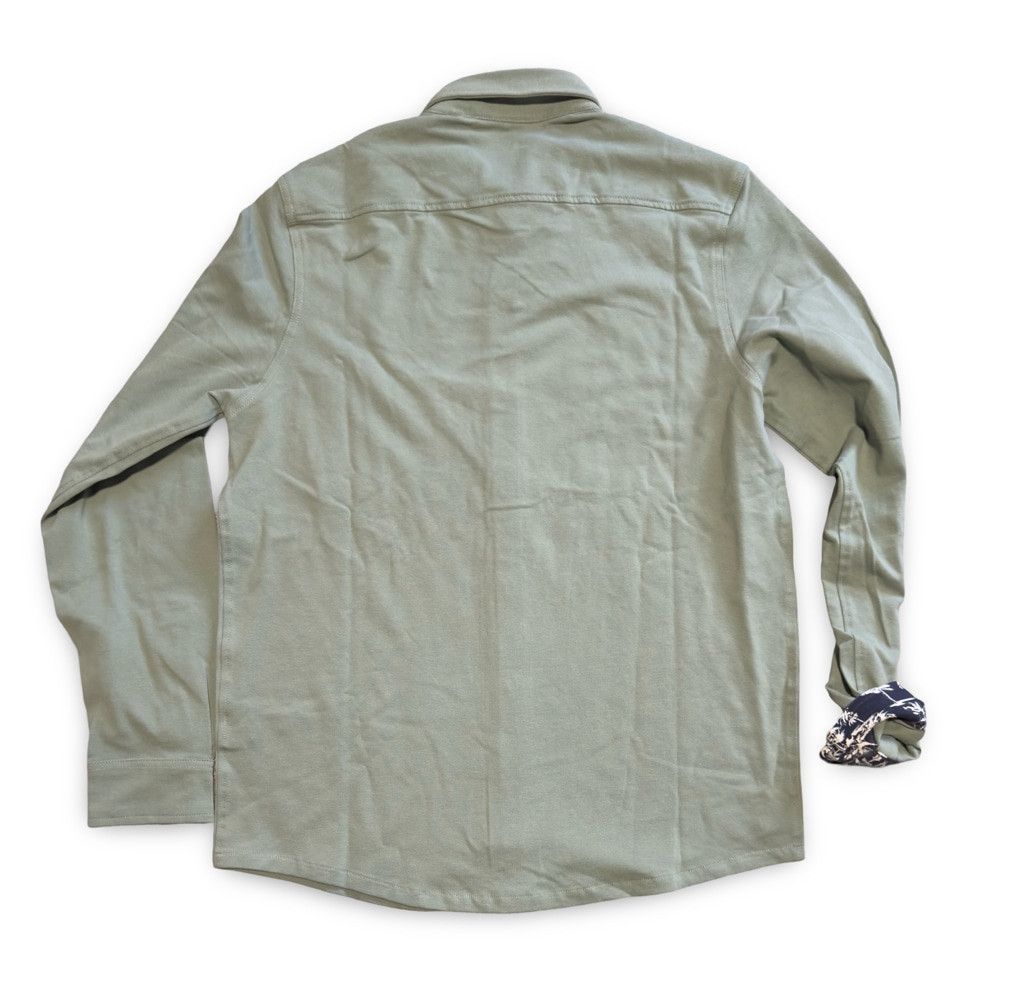 TaylorMade Taylor Vintage Men's Sage Green Button-Up Shirt, Med, NWT Size US M / EU 48-50 / 2 - 3 Thumbnail