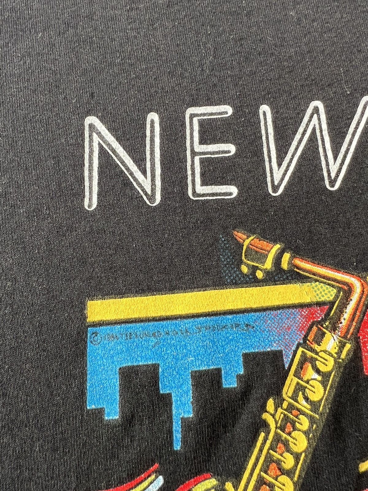 Vintage Vintage 90s New Orleans French Quarter Jazz 80s Black Tshirt Size US XXL / EU 58 / 5 - 6 Thumbnail