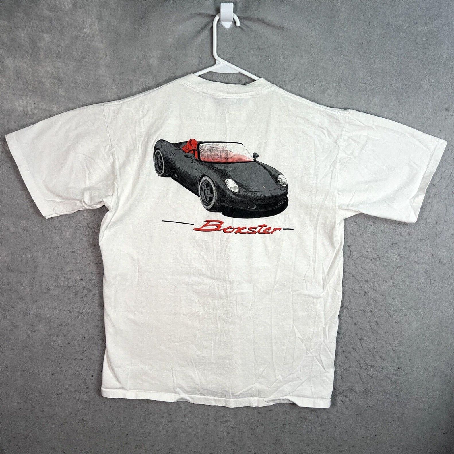 image of Vintage 90's Porsche Boxter Tweeks Swap Meet T Shirt Adult XL White Usa Made Mens