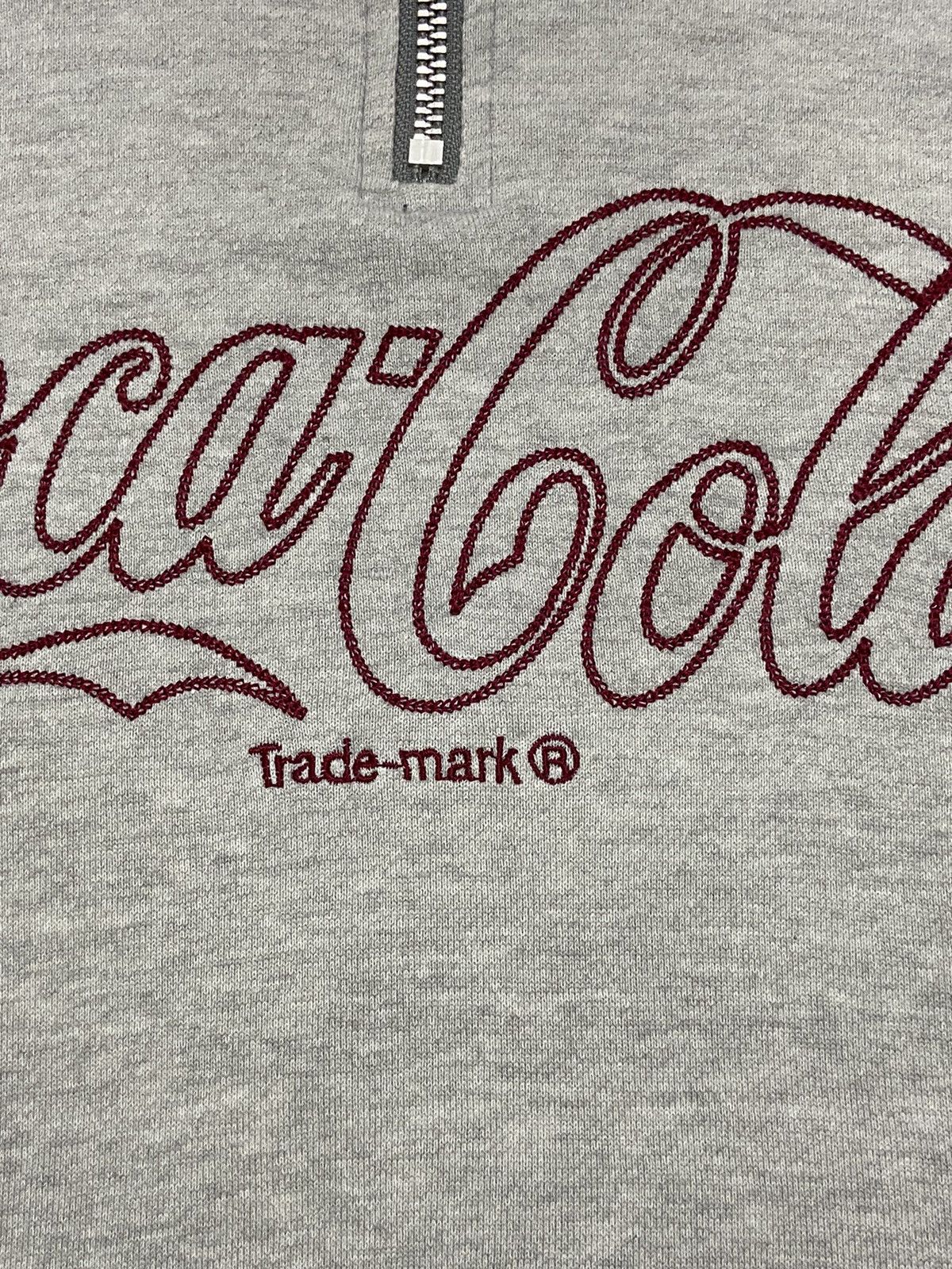 Coca Cola × Vintage Vintage 90s Coca Cola Hlafzip Sweatshirt Size US L / EU 52-54 / 3 - 2 Thumbnail