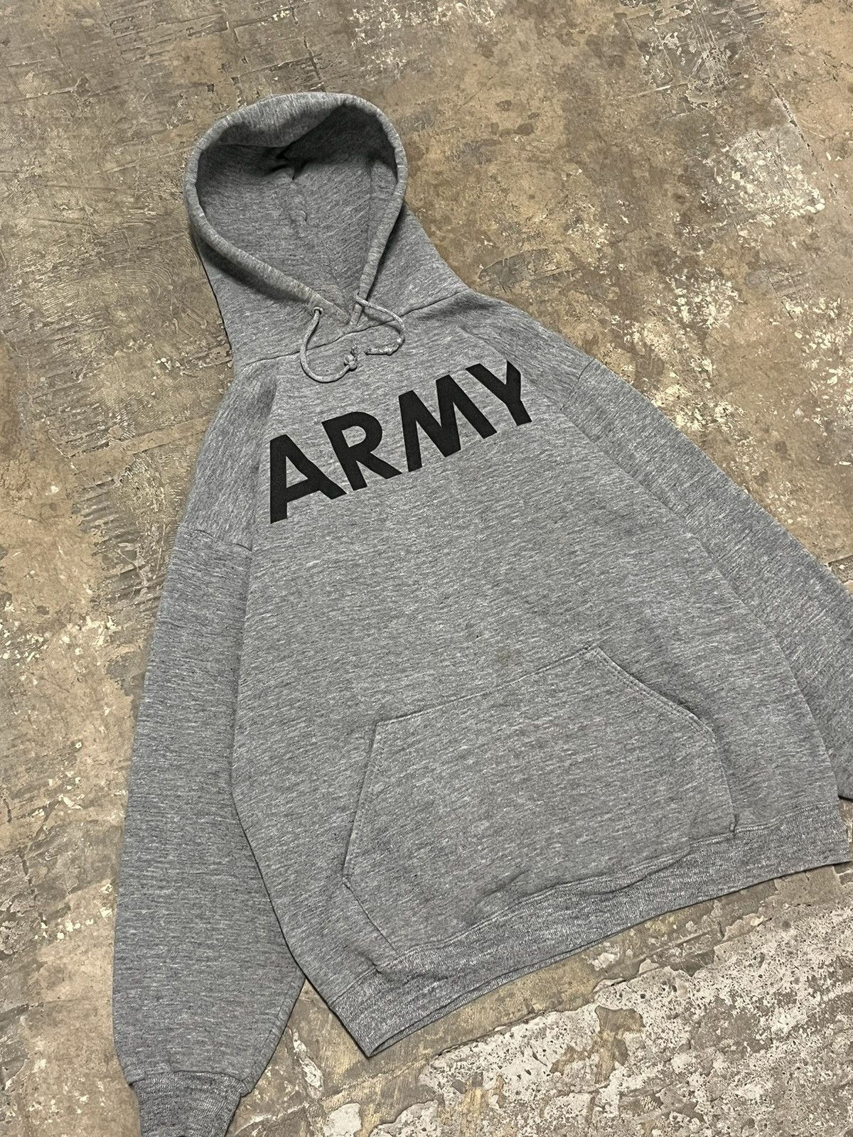 Vintage Vintage army boxy fit spell out sweatshirt Russell hype Size US XL / EU 56 / 4 - 3 Thumbnail