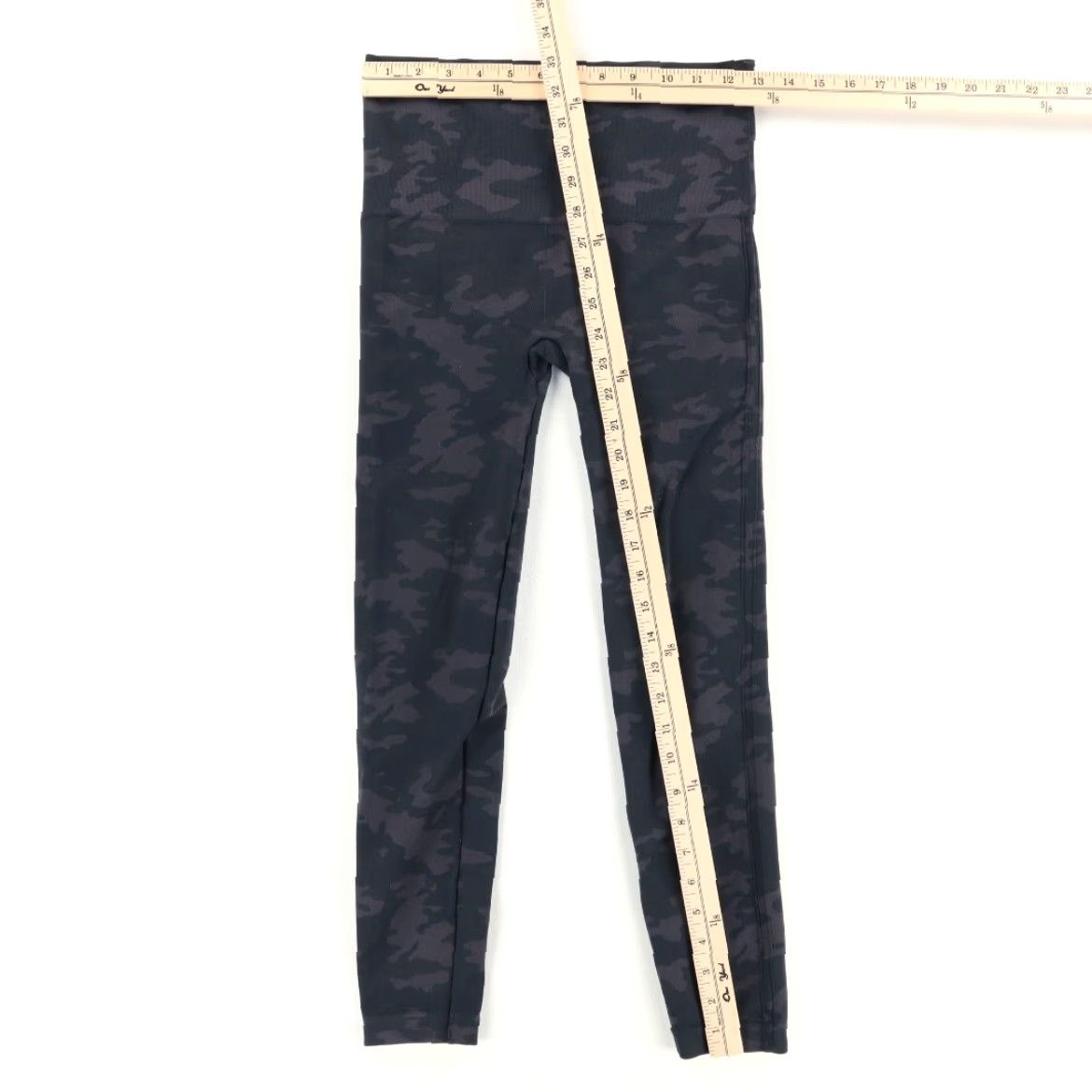 Spanx Spanx 24" HR Crop Nylon Woven Leggings Pants Green Camouflage Women's L Size 36" / US 14 / IT 50 - 3 Thumbnail