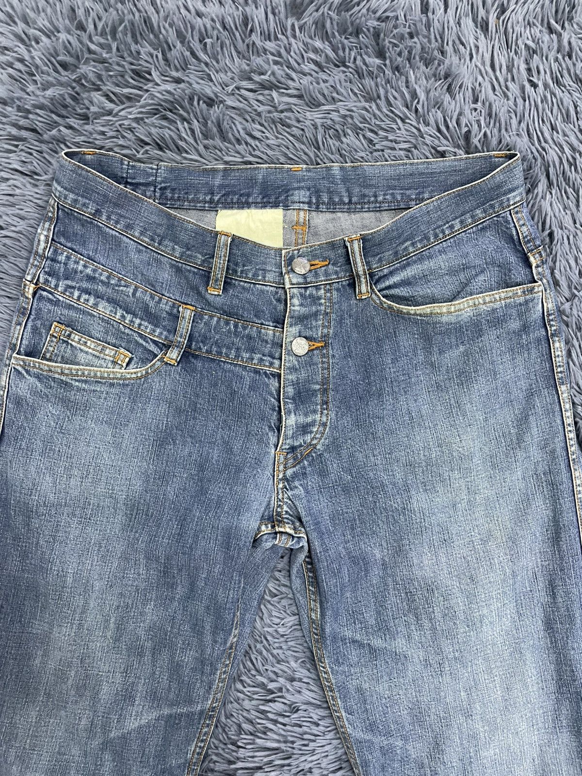 Designer × Final Home × Issey Miyake Vtg Final Home Double Waist Soft Jean Size US 33 - 2 Thumbnail