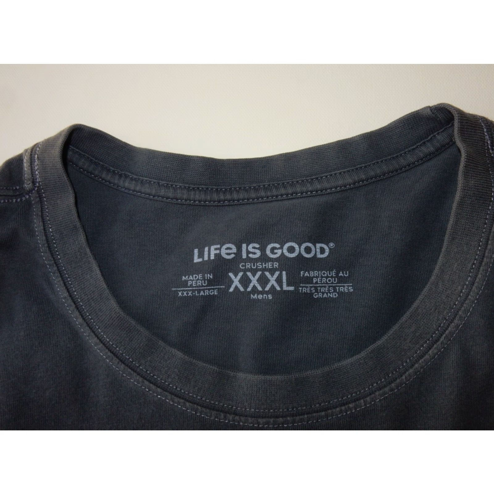 Life is Good Life is Good Men's T Shirt Size XXXL Grateful Dude Shirt Short Sleeve Gray Cotton Graphic Print Mens XXXL Size US L / EU 52-54 / 3 - 4 Thumbnail