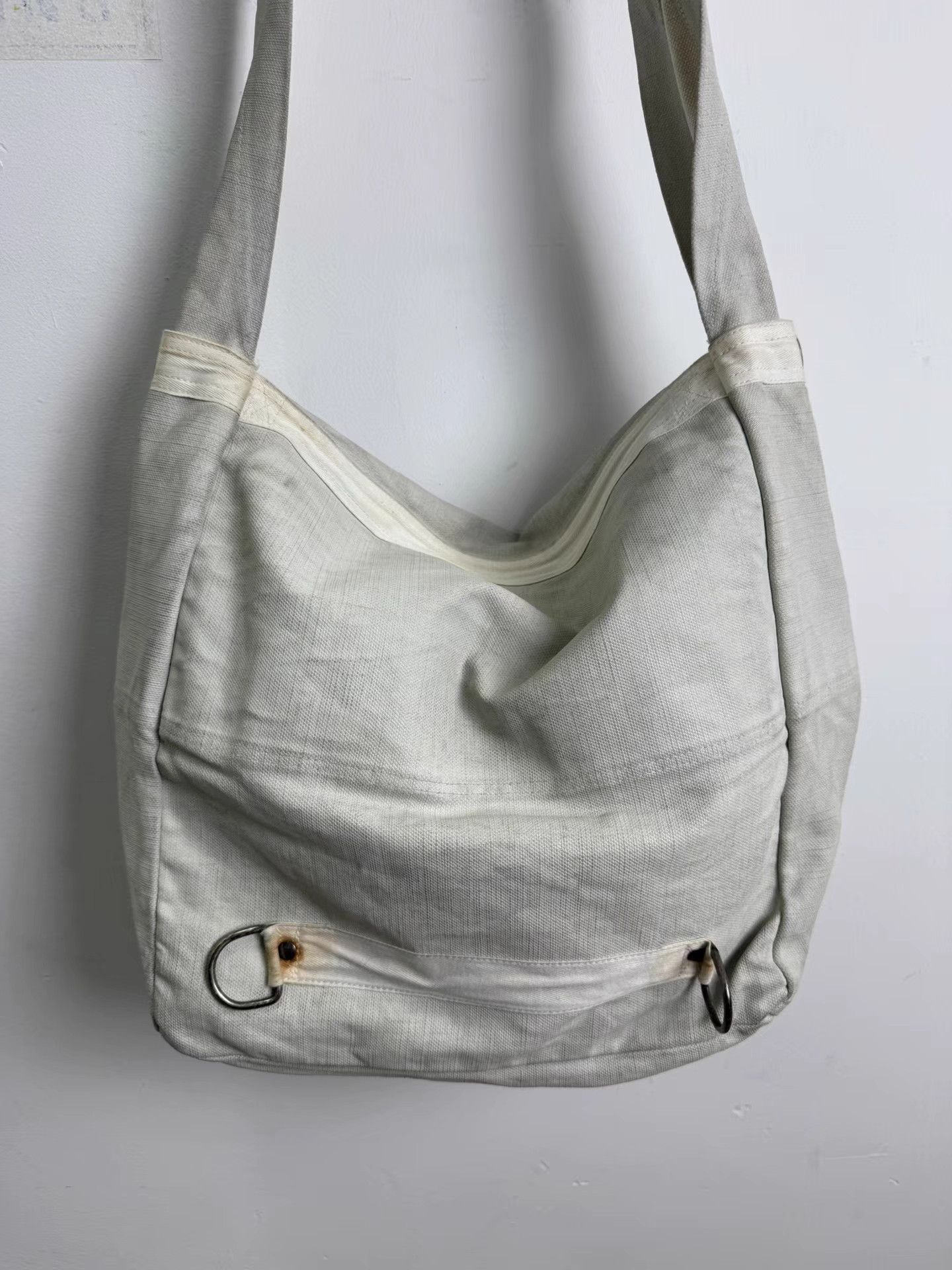 Dries Van Noten Dries van noten 90S Waxed Denim Messenger Bag K20 Size ONE SIZE - 6 Thumbnail