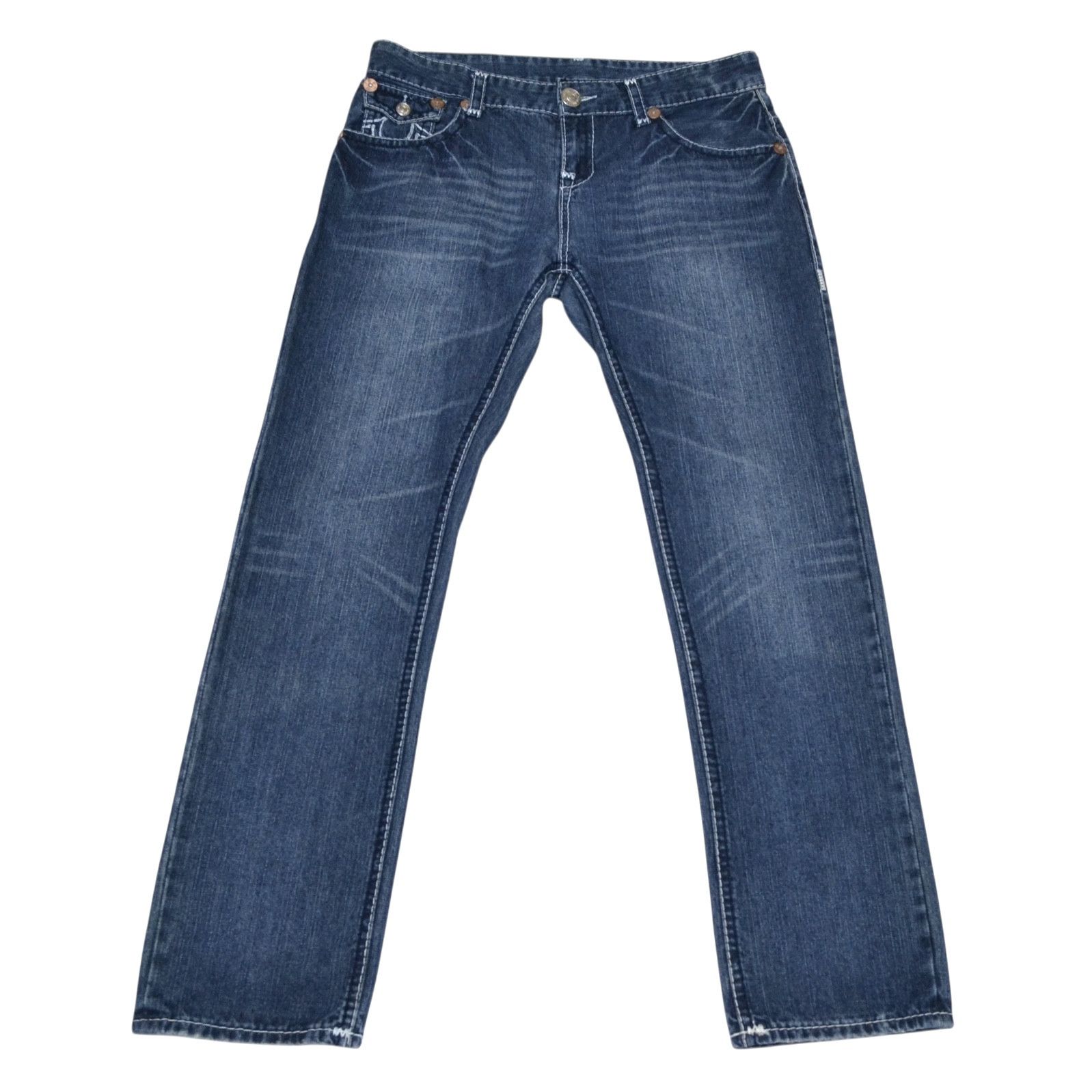 True Religion True Religion Billy Embroidered Men’s Blue Jeans Size US 38 / EU 54 - 4 Thumbnail