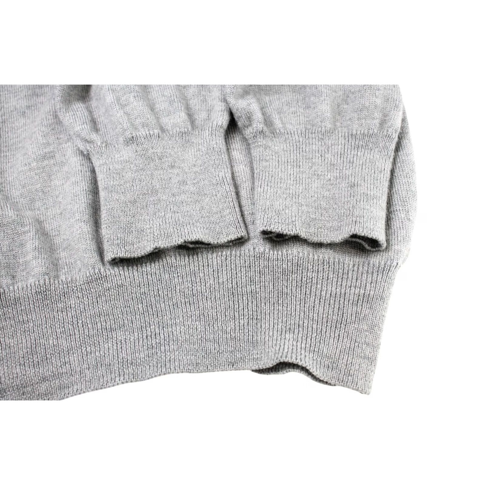 Vintage Stenstroms Jumper Mens MEDIUM Merino Wool Knitted V-Neck Melange Pullover Grey Knit Casual Winter All Seasons Mens Size US M / EU 48-50 / 2 - 5 Thumbnail