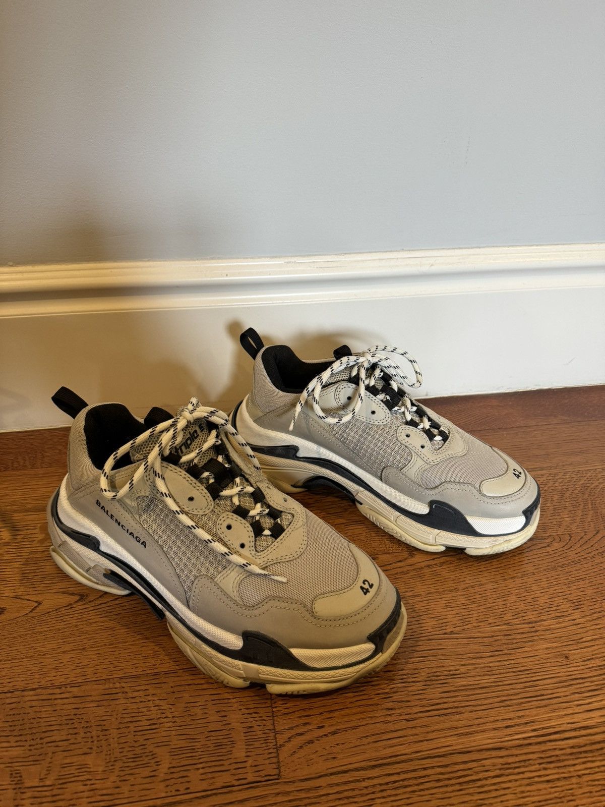 Balenciaga Triple S sneakers - grey/blue