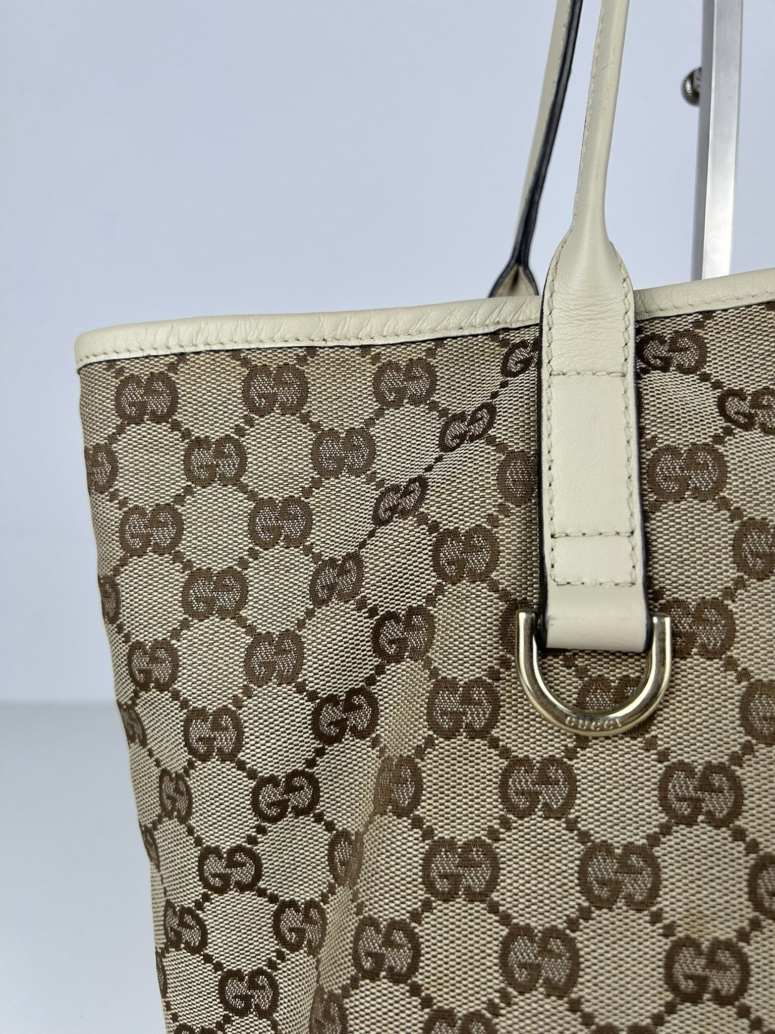 Gucci Gucci GG monogram canvas and leather shopper bag Size ONE SIZE - 7 Thumbnail
