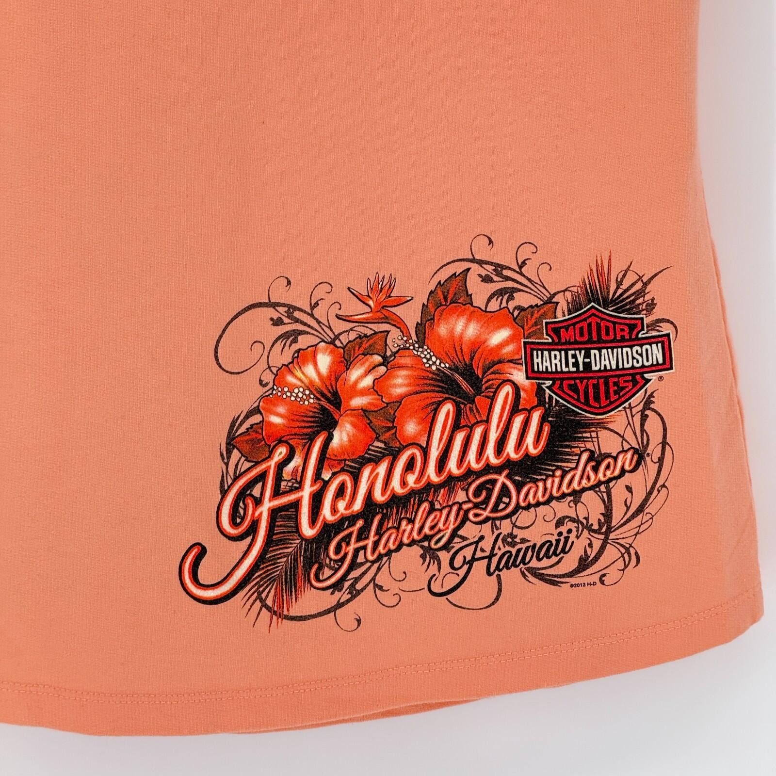 Harley Davidson Harley-Davidson Hawaii Floral Tank Top Bikercore Y2K Women M Size M / US 6-8 / IT 42-44 - 5 Thumbnail