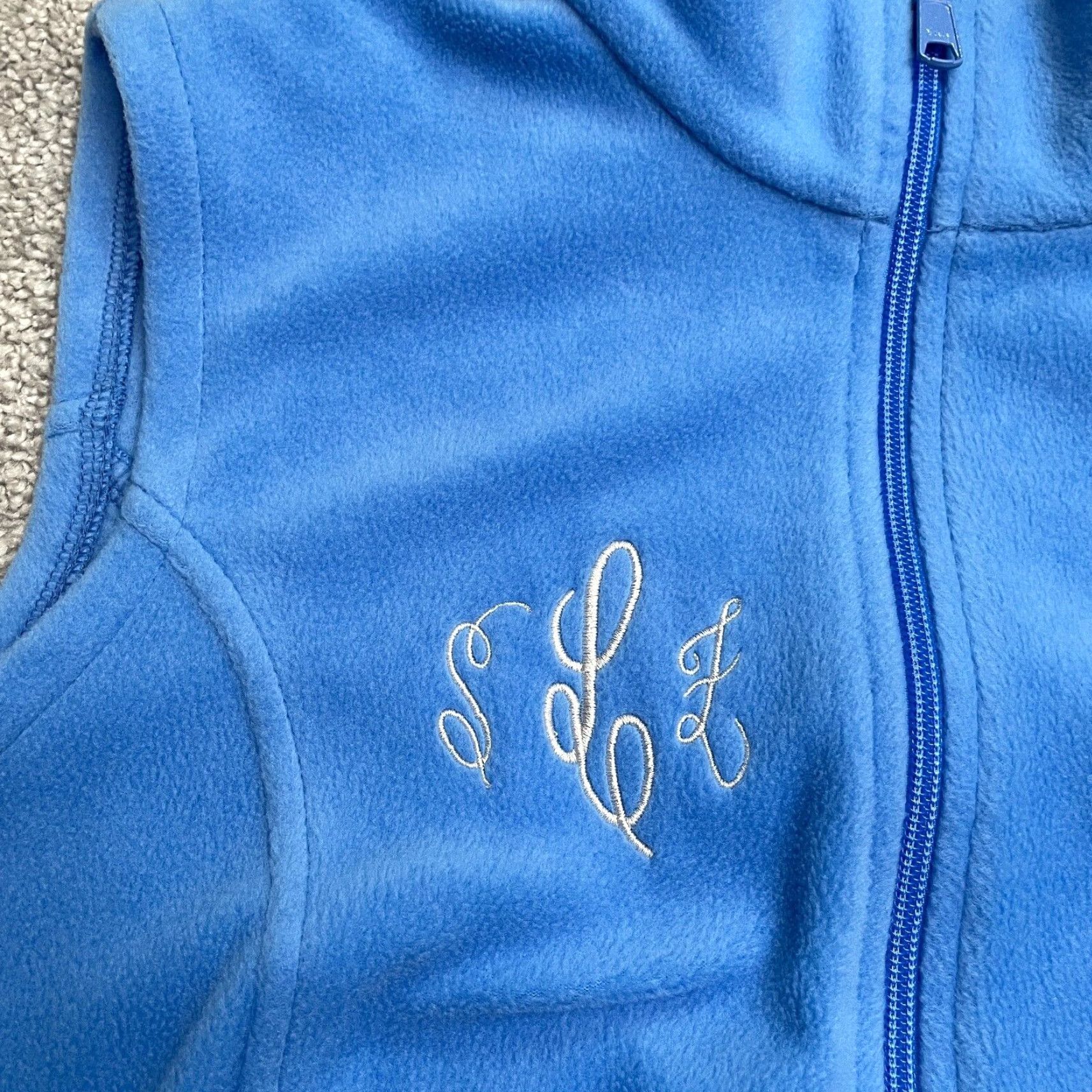 Vintage Columbia Vest Womens Large Benton Springs Blue Full Zip Pockets Fleece Vest Outdoor Jacket Bodywarmer Regular Care: Machine Washable Size L / US 10 / IT 46 - 3 Thumbnail