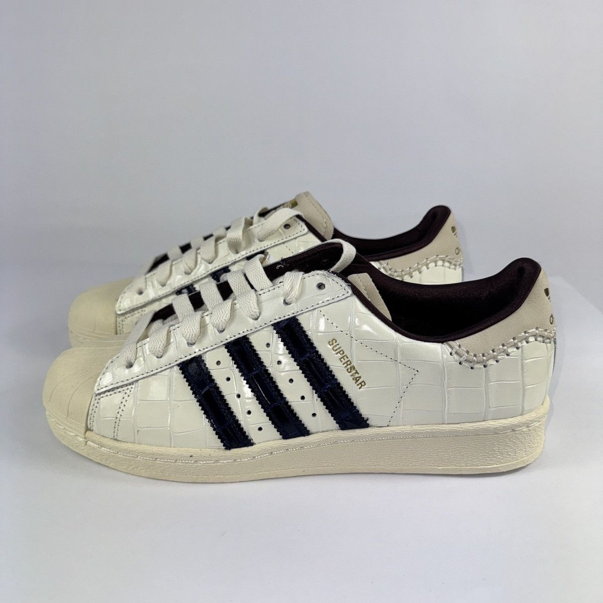Adidas × Wales Bonner ADIDAS SUPERSTAR WHITE CROC SNEAKERS Size US 10.5 / EU 43-44 - 5 Thumbnail