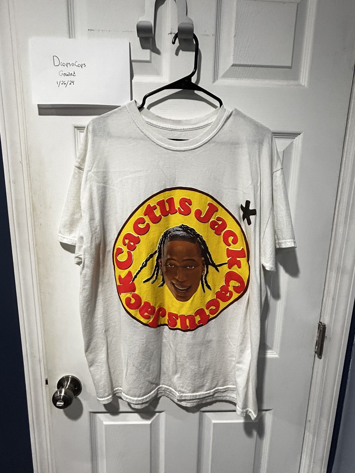 image of Travis Scott X Cpfm 4 Cj 60 Seconds T Shirt in White, Men's (Size Large)