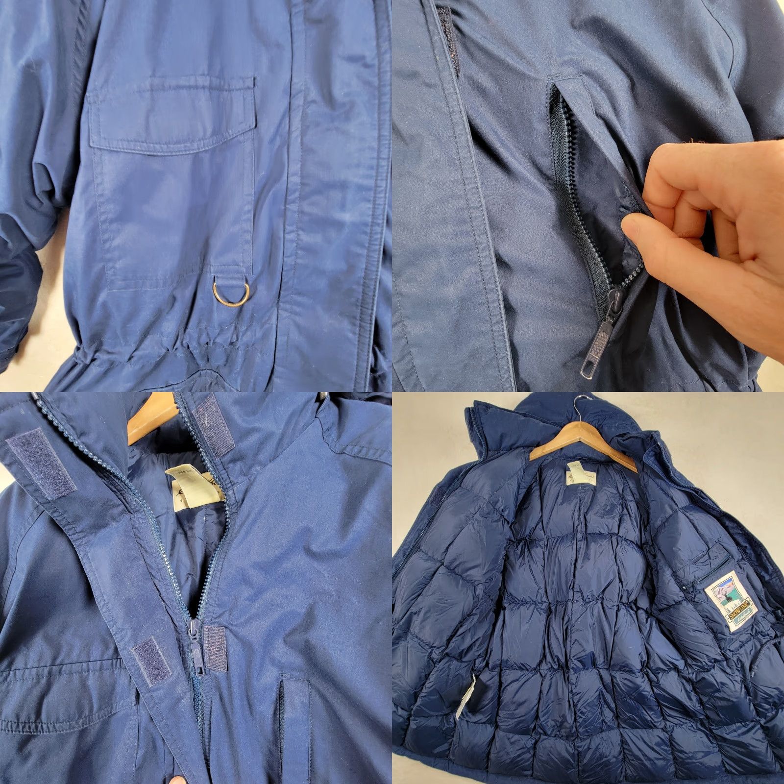 Eddie Bauer VINTAGE Eddie Bauer Jacket Coat Goose Down Puffer Navy Blue Made in USA Mens L Size US L / EU 52-54 / 3 - 10 Thumbnail