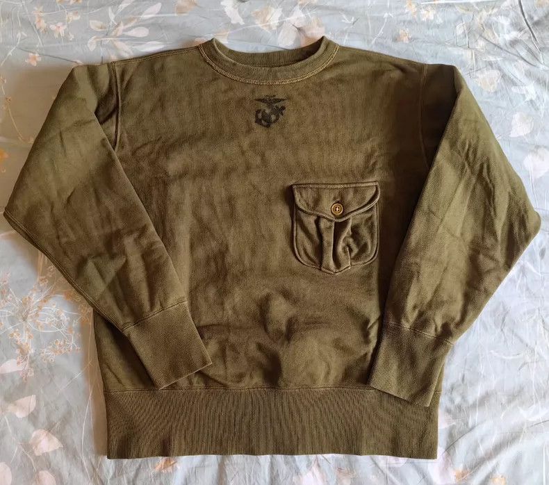 Freewheelers Freewheelers Demon Dog-themed Military Printed Pocket Swea Size US XS / EU 42 / 0 - 1 Thumbnail
