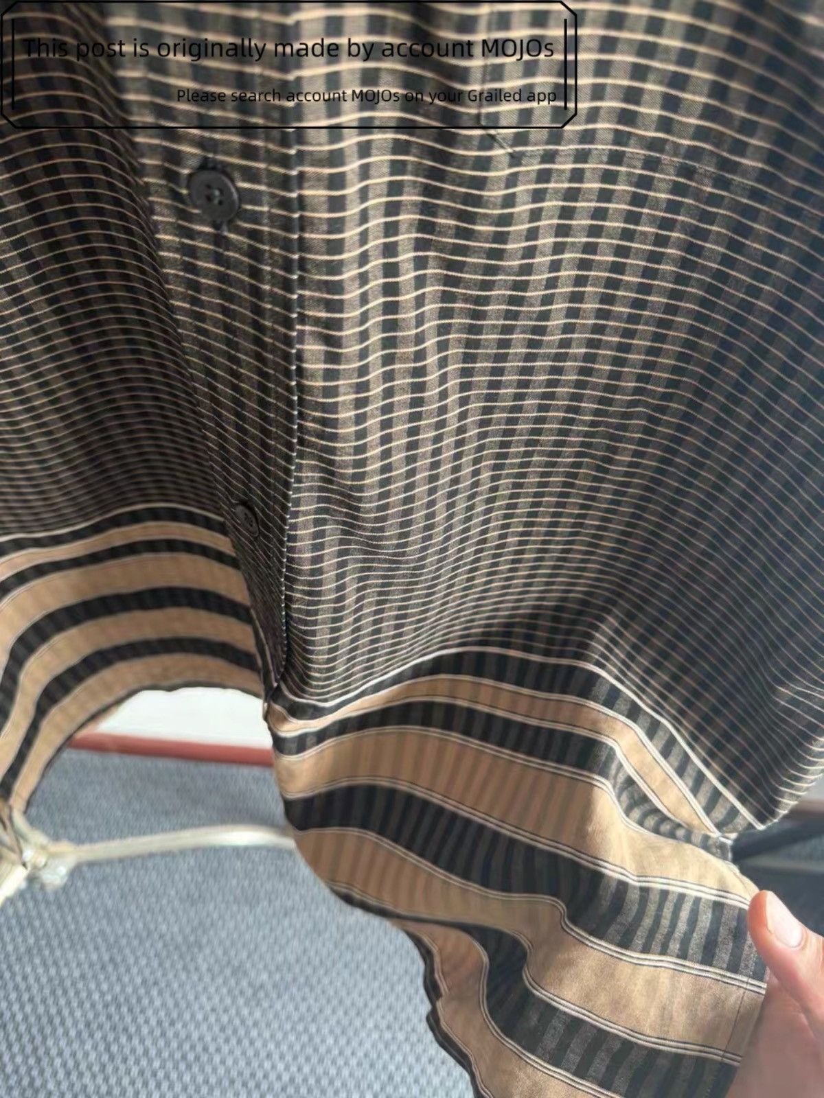 Lemaire Sz 46 Lemaire 19SS Plaid Pattern L/S Brown Shirt mojos1229 Size US S / EU 44-46 / 1 - 6 Thumbnail
