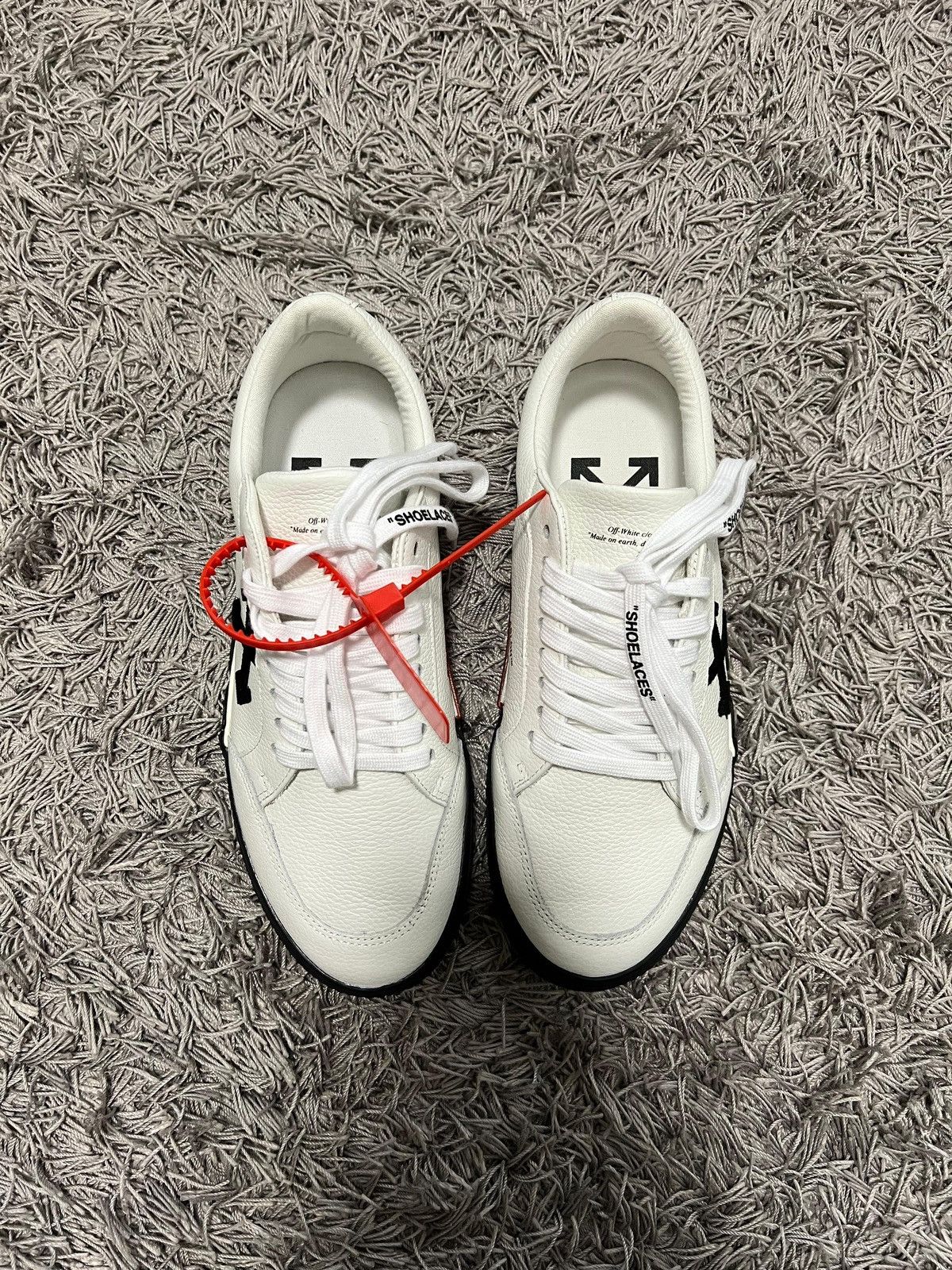 Off-White Off white Vulc low leather sneakers Size US 7.5 / EU 40-41 - 3 Thumbnail