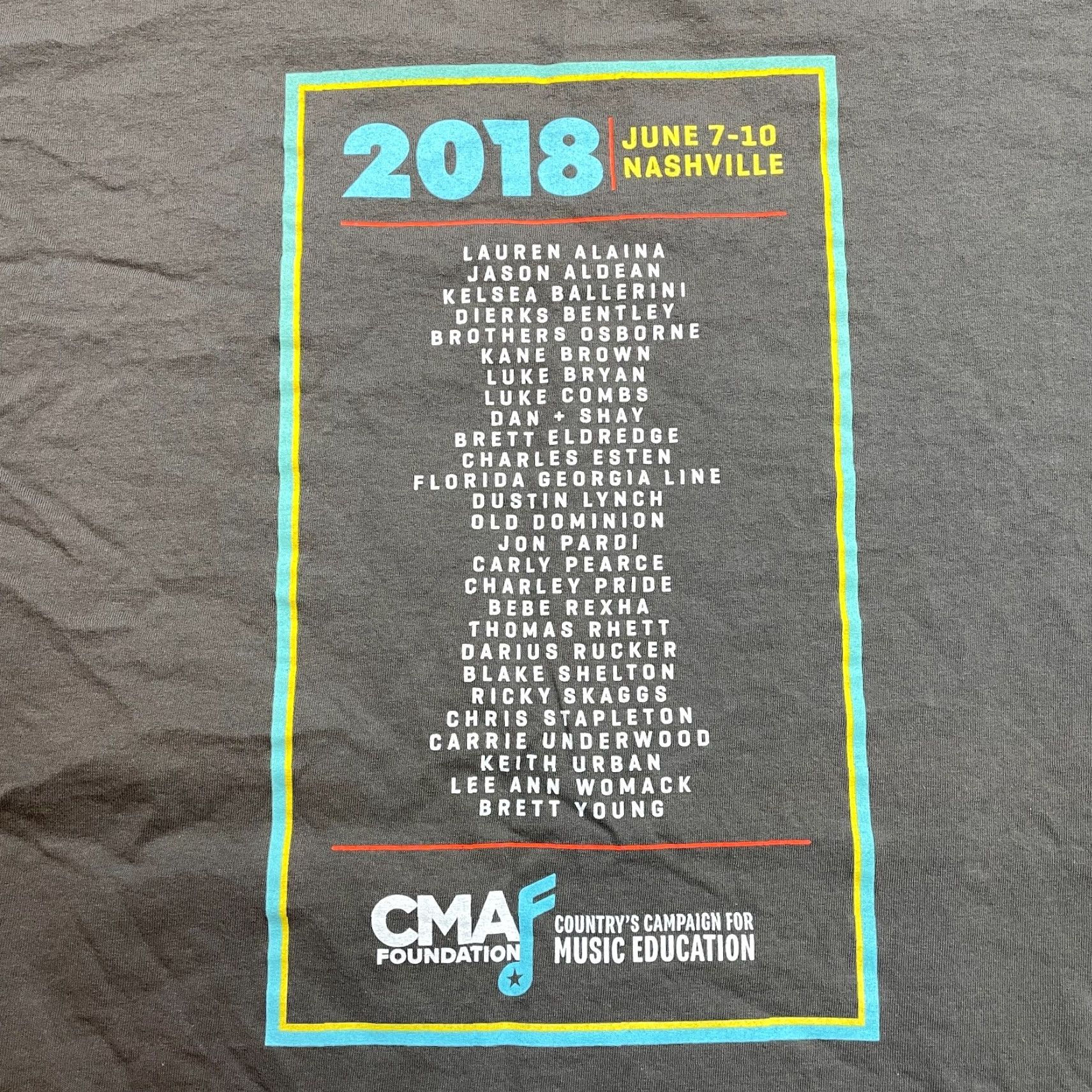 Vintage CMA World Shirt Mens 2XL Gray Short Sleeve CMA World Tee 2XL Gray Short Sleeve Men Music Size US XXL / EU 58 / 5 - 8 Thumbnail